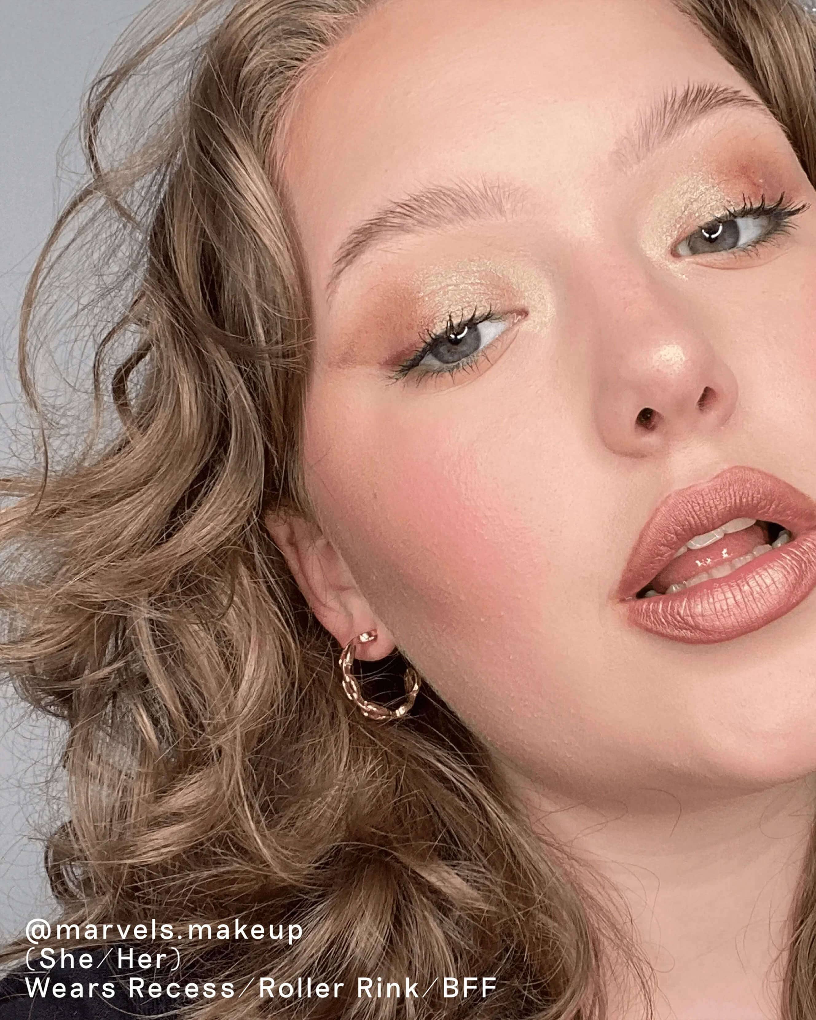 Roller Rink (glitter finish terracotta with lime shift)