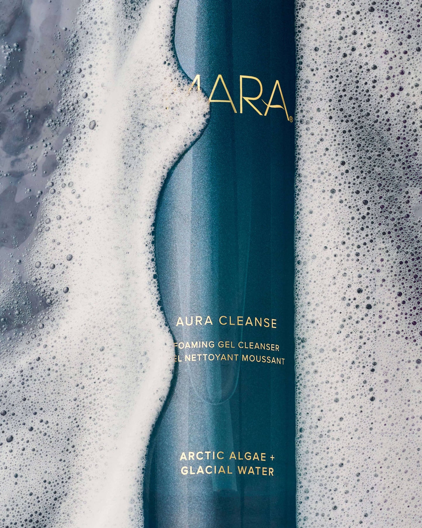 Aura Cleanse Gentle Foaming Gel Cleanser for Dry Skin with Algae