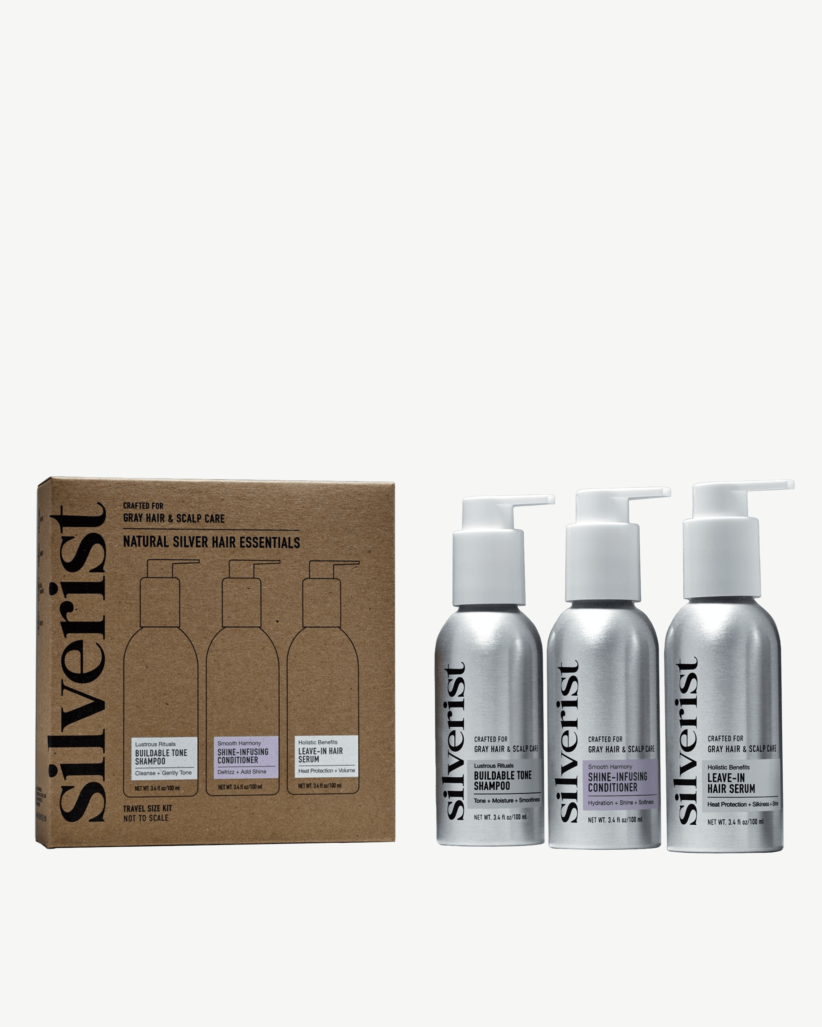 Natural Silver Hair Essentials - Travel Size Kit