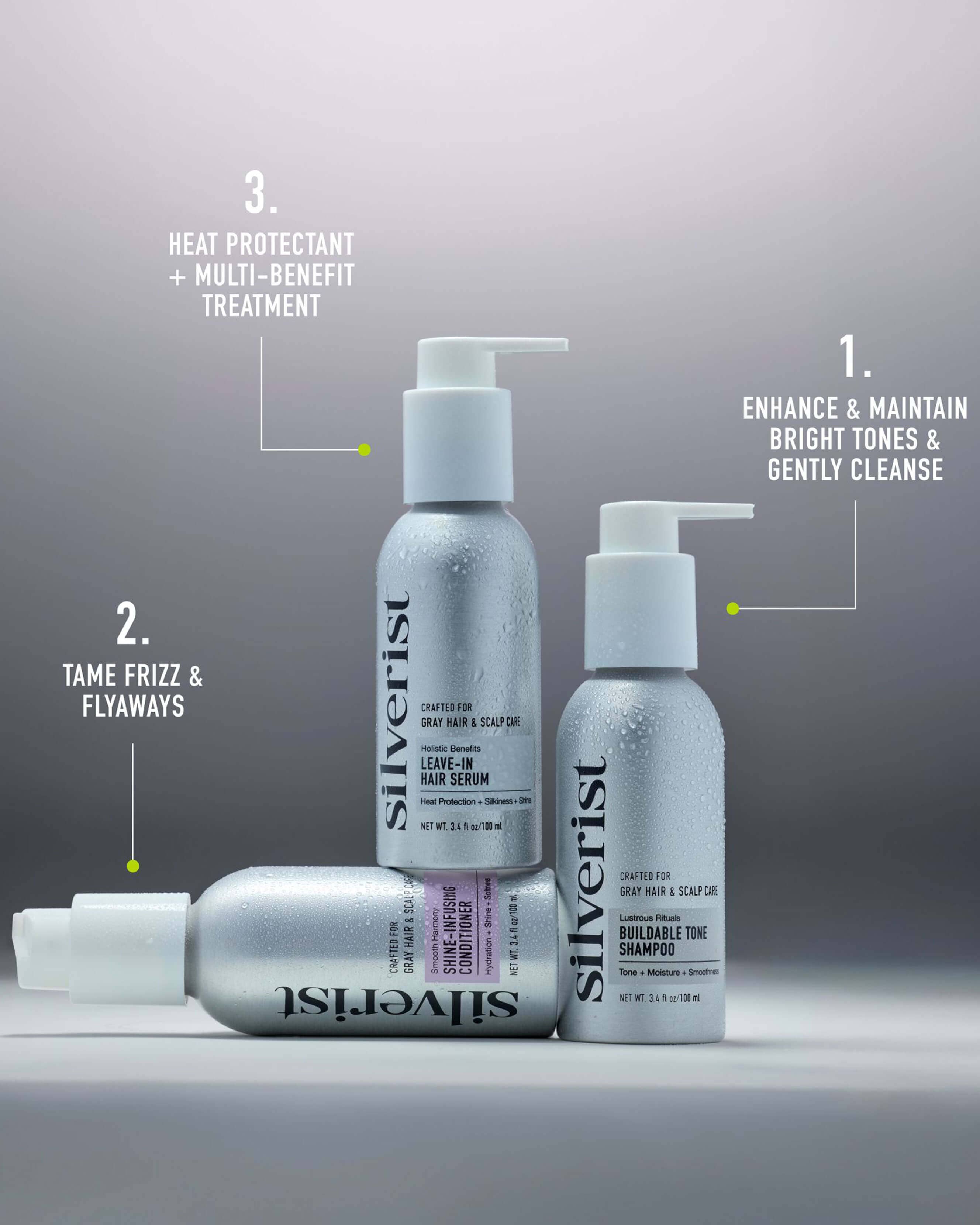 Natural Silver Hair Essentials - Travel Size Kit