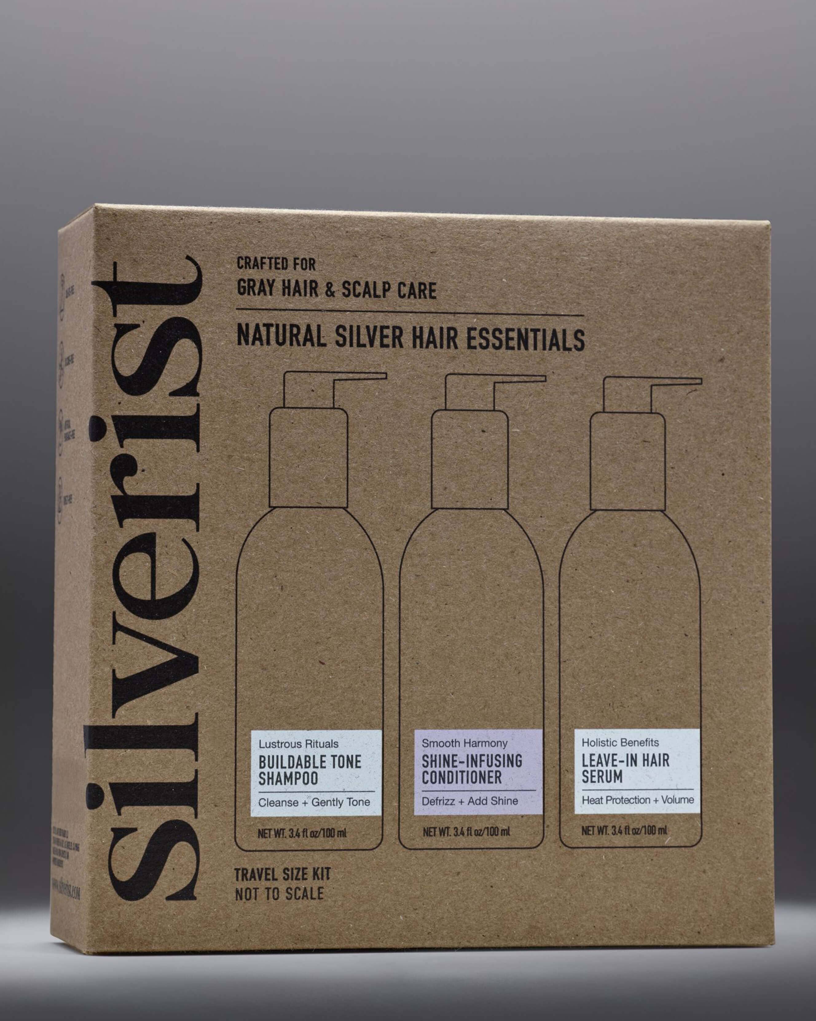 Natural Silver Hair Essentials - Travel Size Kit