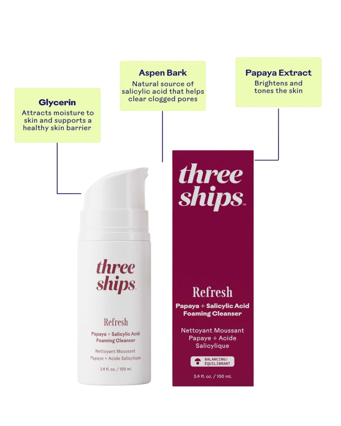 Refresh Papaya + Salicylic Acid Foaming Cleanser