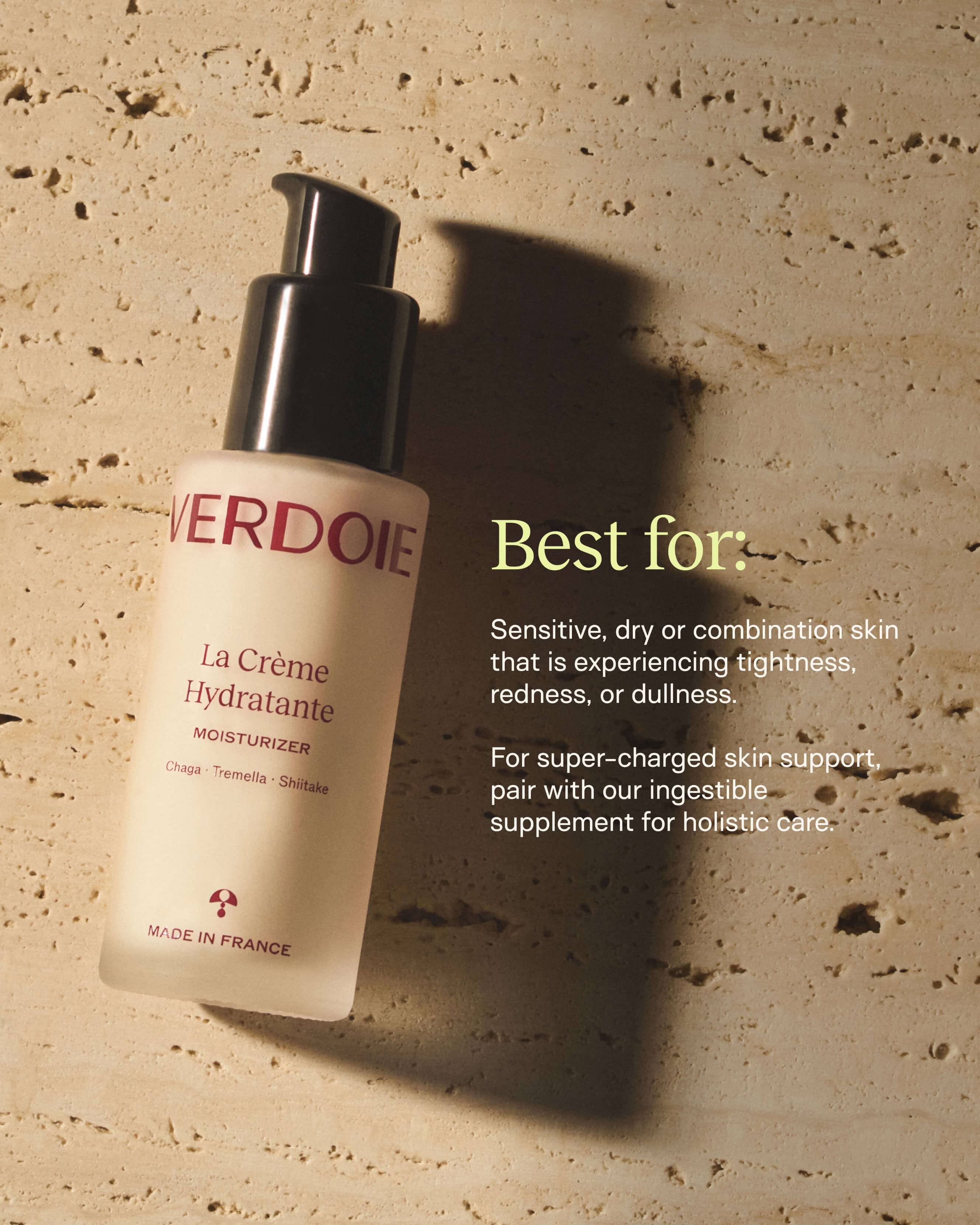 La Crème Hydratante: Beta-Glucan Antioxidant-Rich Mushroom Moisturizer