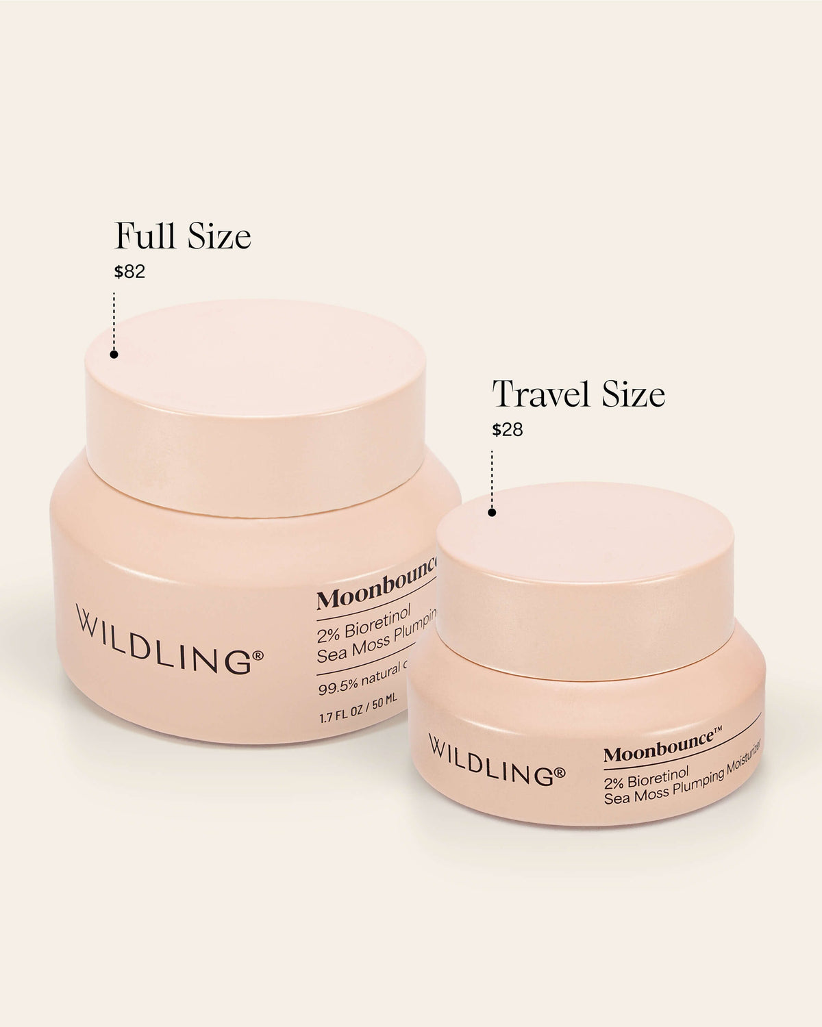 Moonbounce 2% Bioretinol Irish Sea Moss Plumping Moisturizer