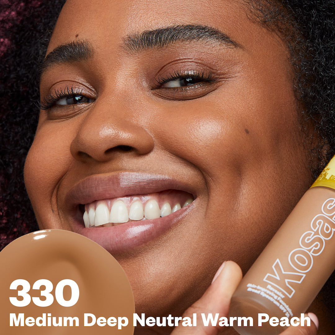Medium Deep Neutral Warm 330 (medium deep with neutral peach undertones)