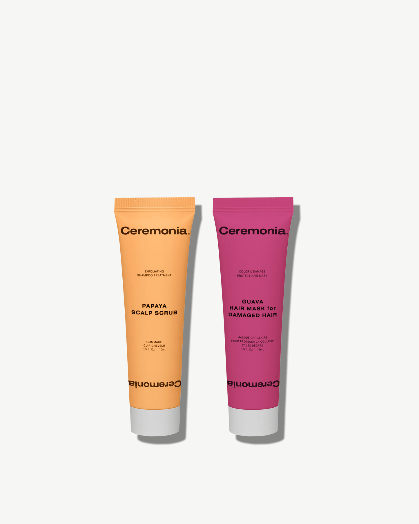 200 pts Ceremonia Mini Papaya Scalp Scrub + Mini Mascarilla de Guava