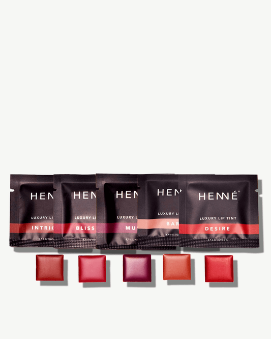 200 pts Henne Luxury Lip Tint Bundle Mini (Bare, Desire, Intrigue, Blissful, Muse)