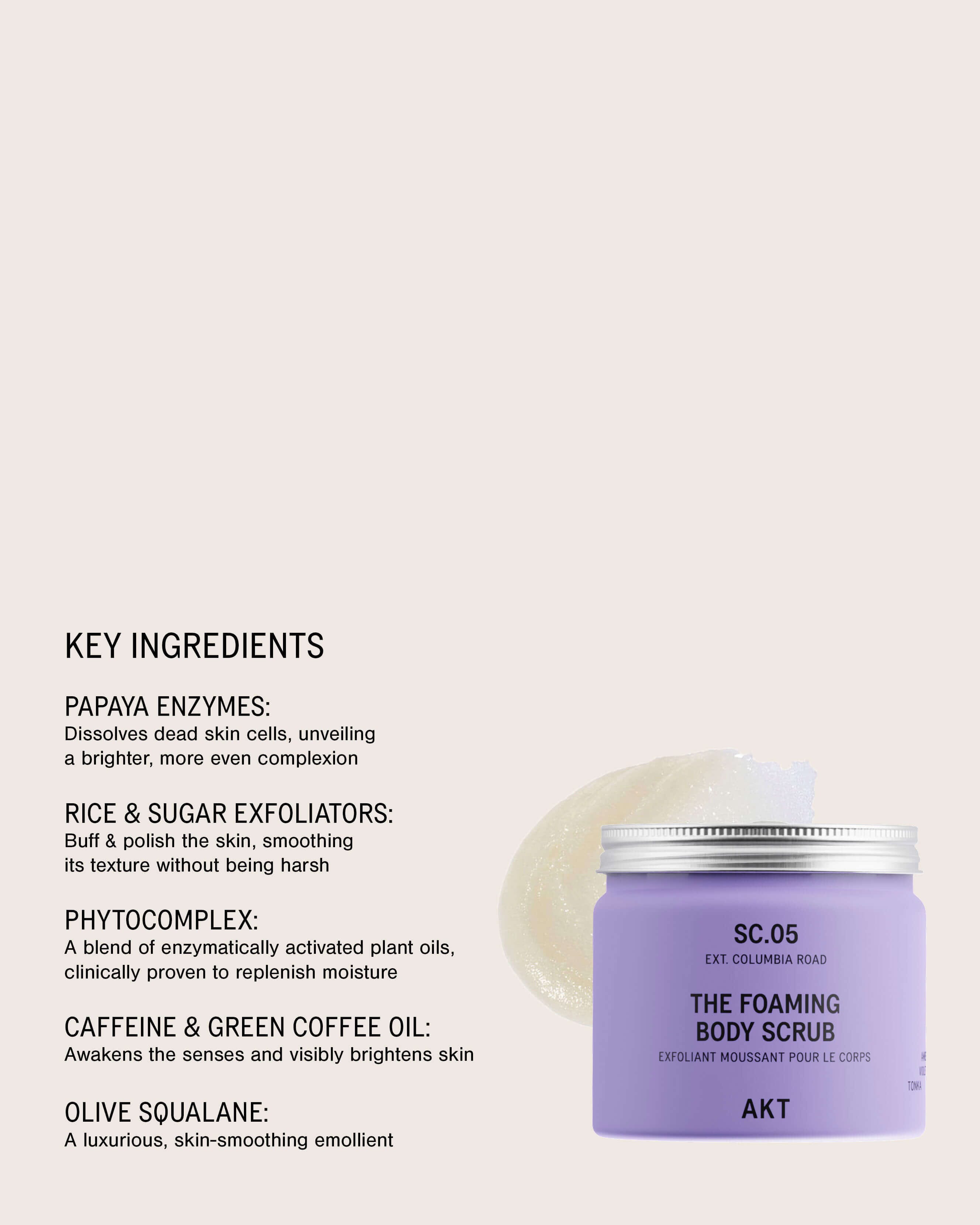 The Foaming Body Scrub SC.05 Columbia Road