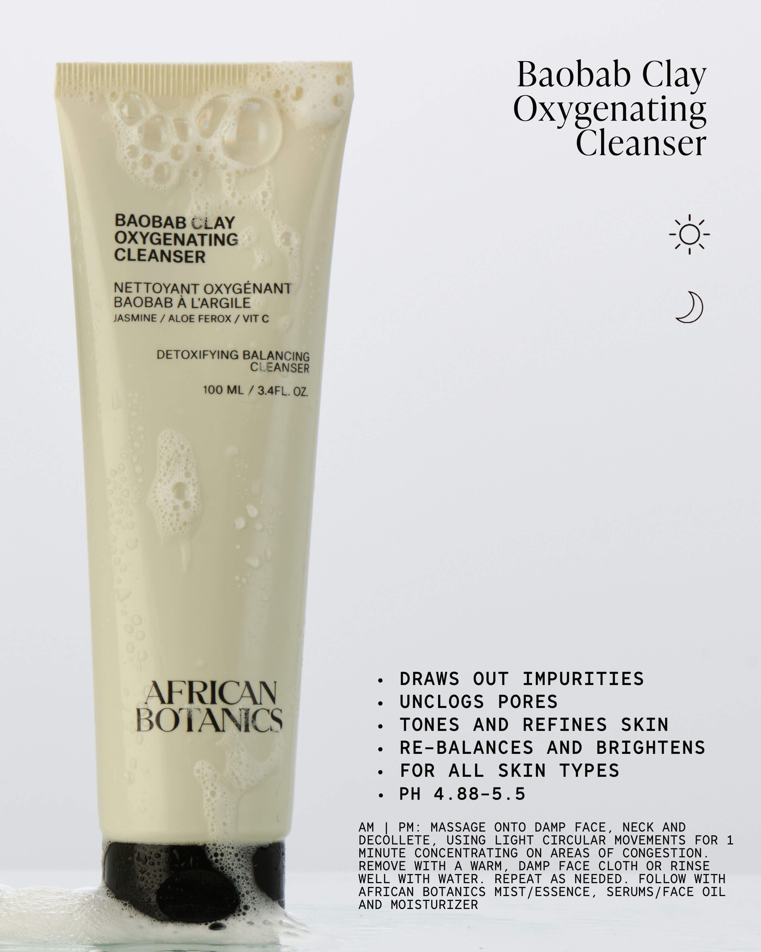 African Botanics Baobab Clay Oxygenating Cleanser