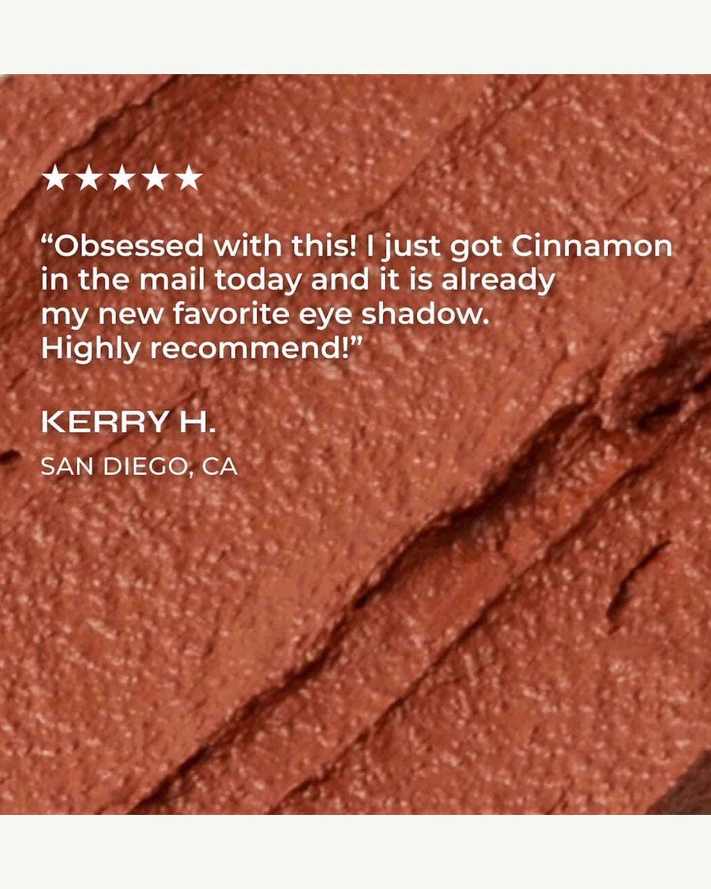 Cinnamon (rose-hued copper with warm orange undertone)