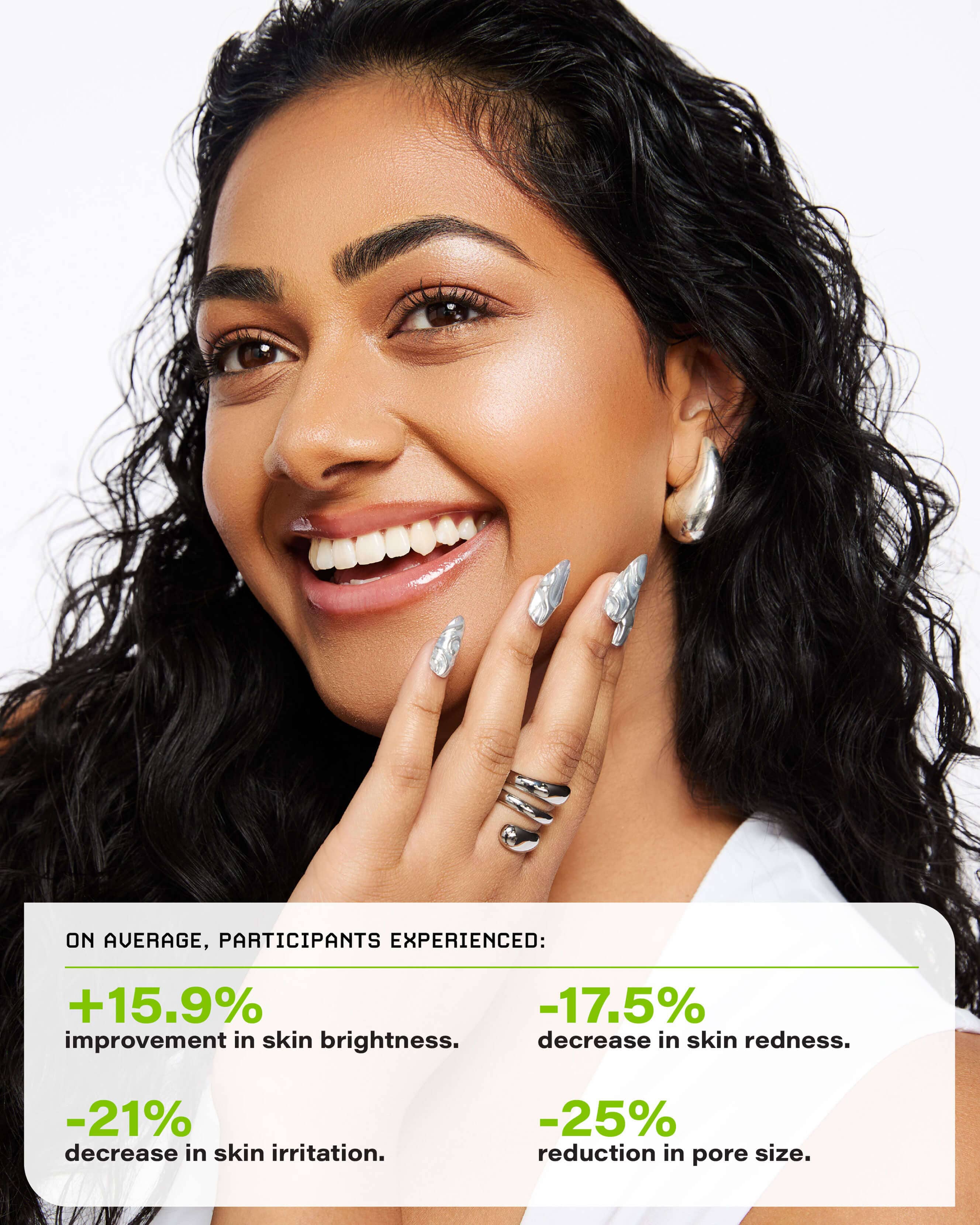 Quantum Quartz (champagne with silver pearl)