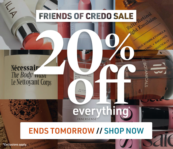Image of Credo Beauty sale. 20% off everything shop now