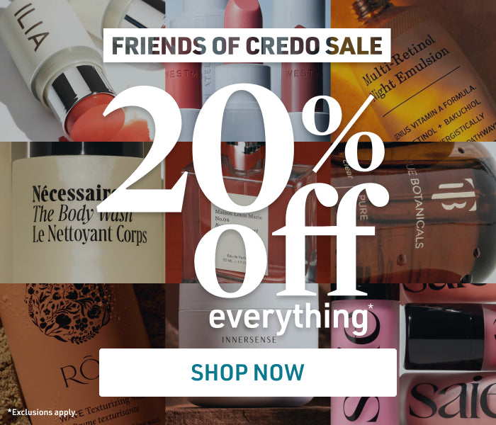 Image of Credo Beauty sale. 20% off everything shop now
