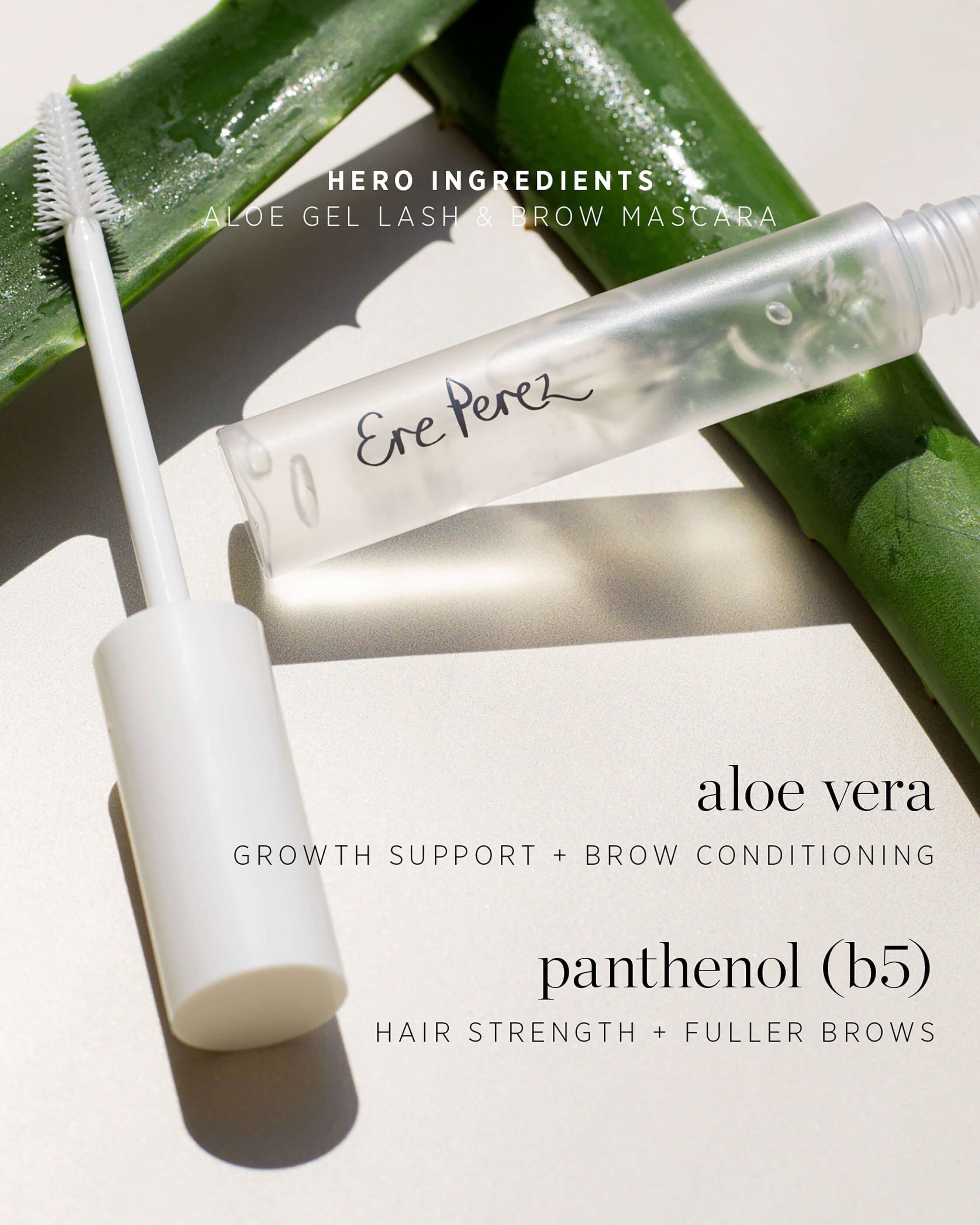 Ere Perez Aloe Gel Lash & Brow Mascara - Clean, Natural Mascara