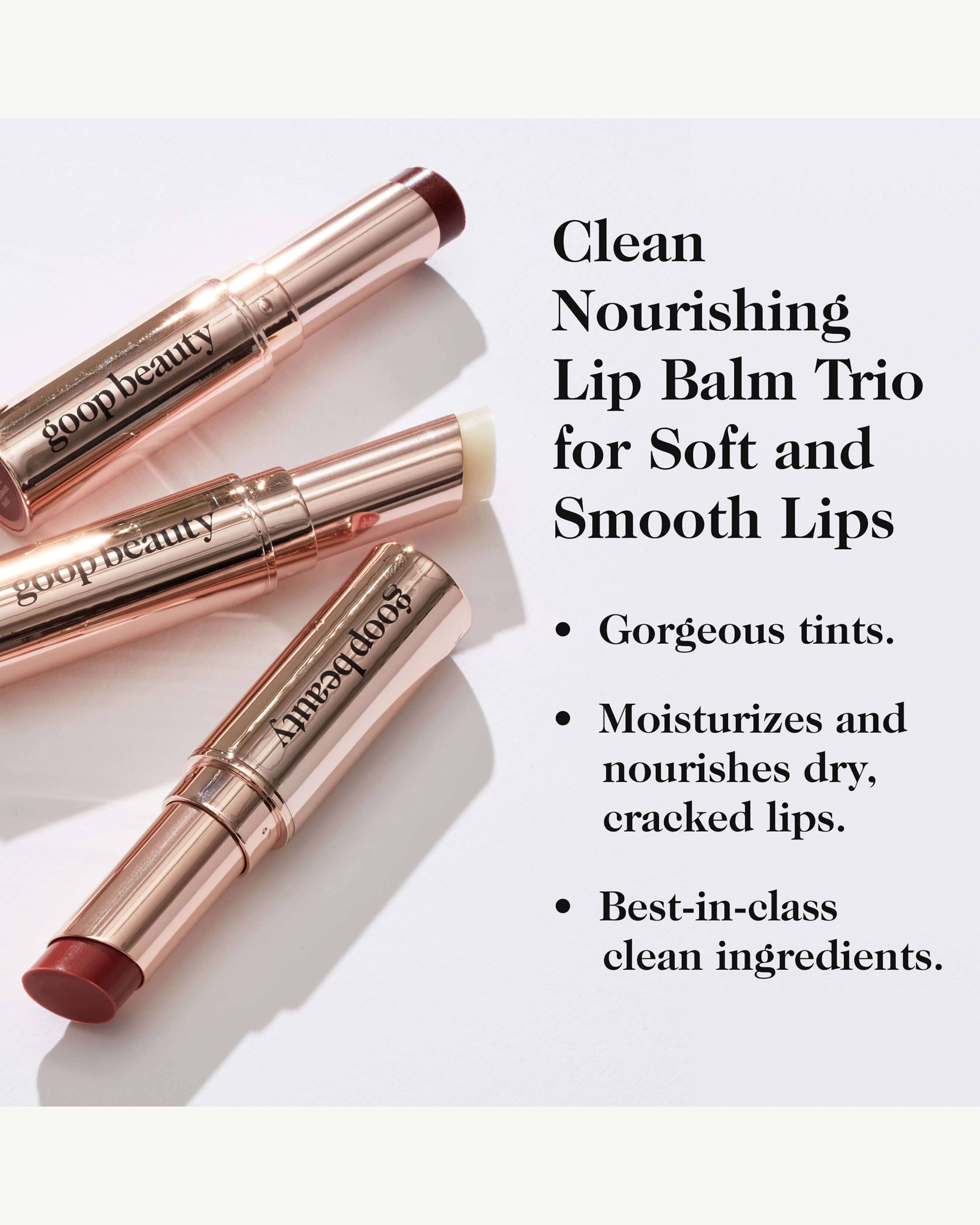 GOOPGENES Clean Nourishing Lip Balm Trio