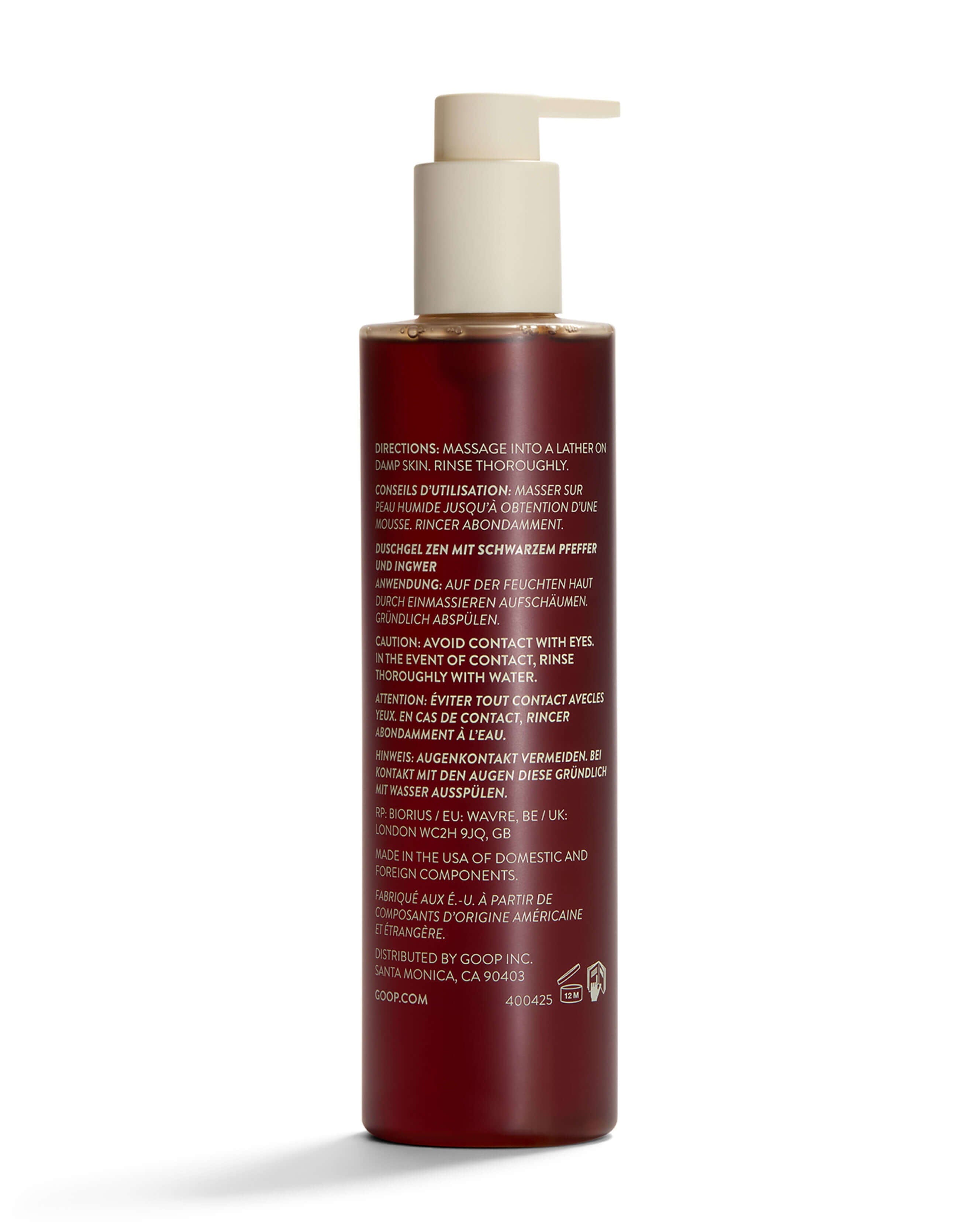 Black Pepper + Ginger Grounding Body Wash