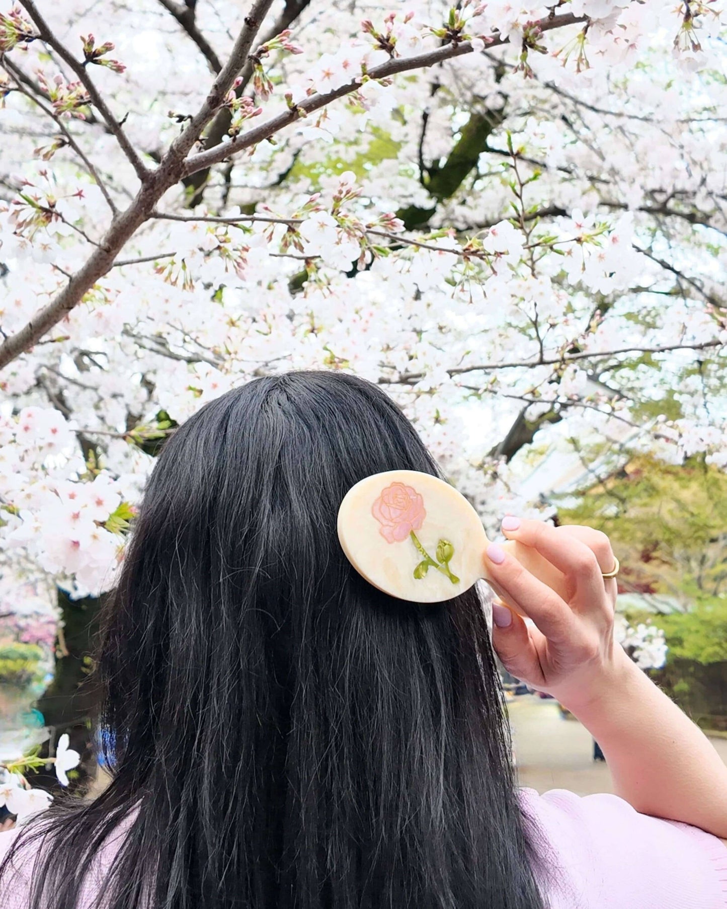 Hand-painted Spring Rose Handbag Heroes Edit Gift Set