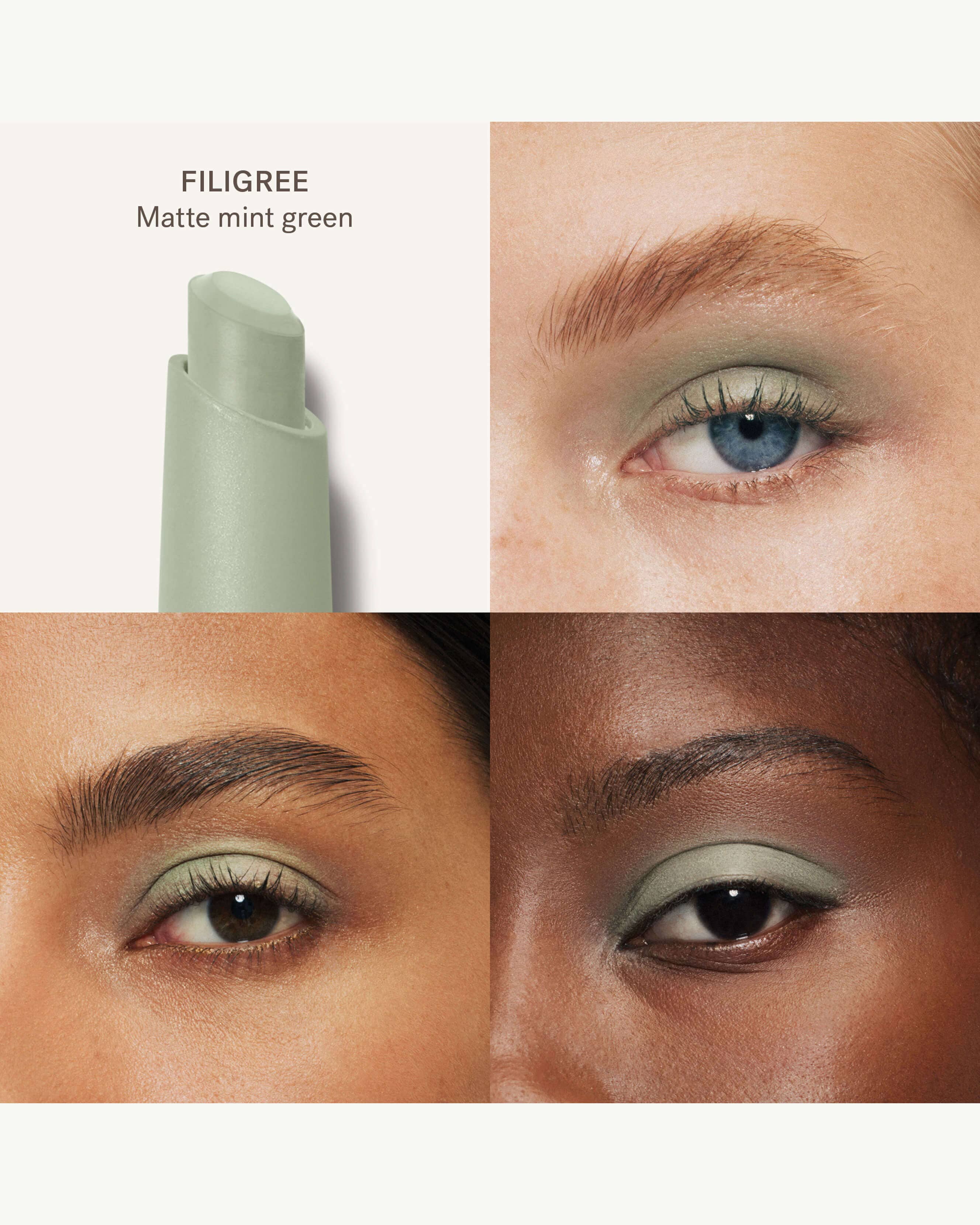 Filigree (matte mint green)