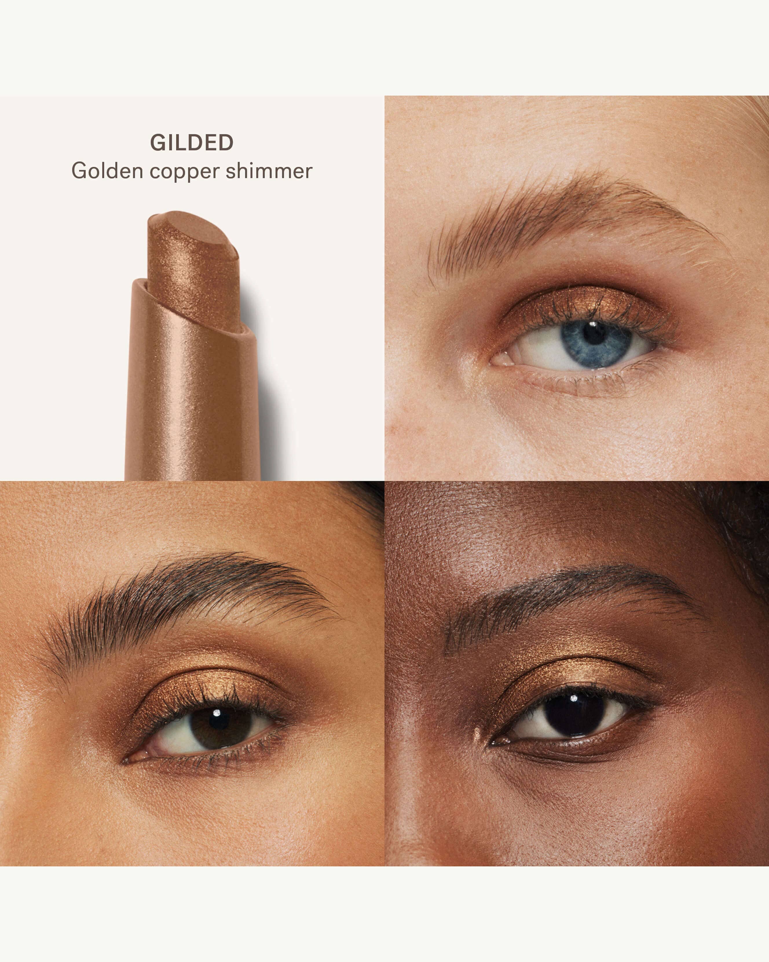 Gilded (golden copper shimmer)