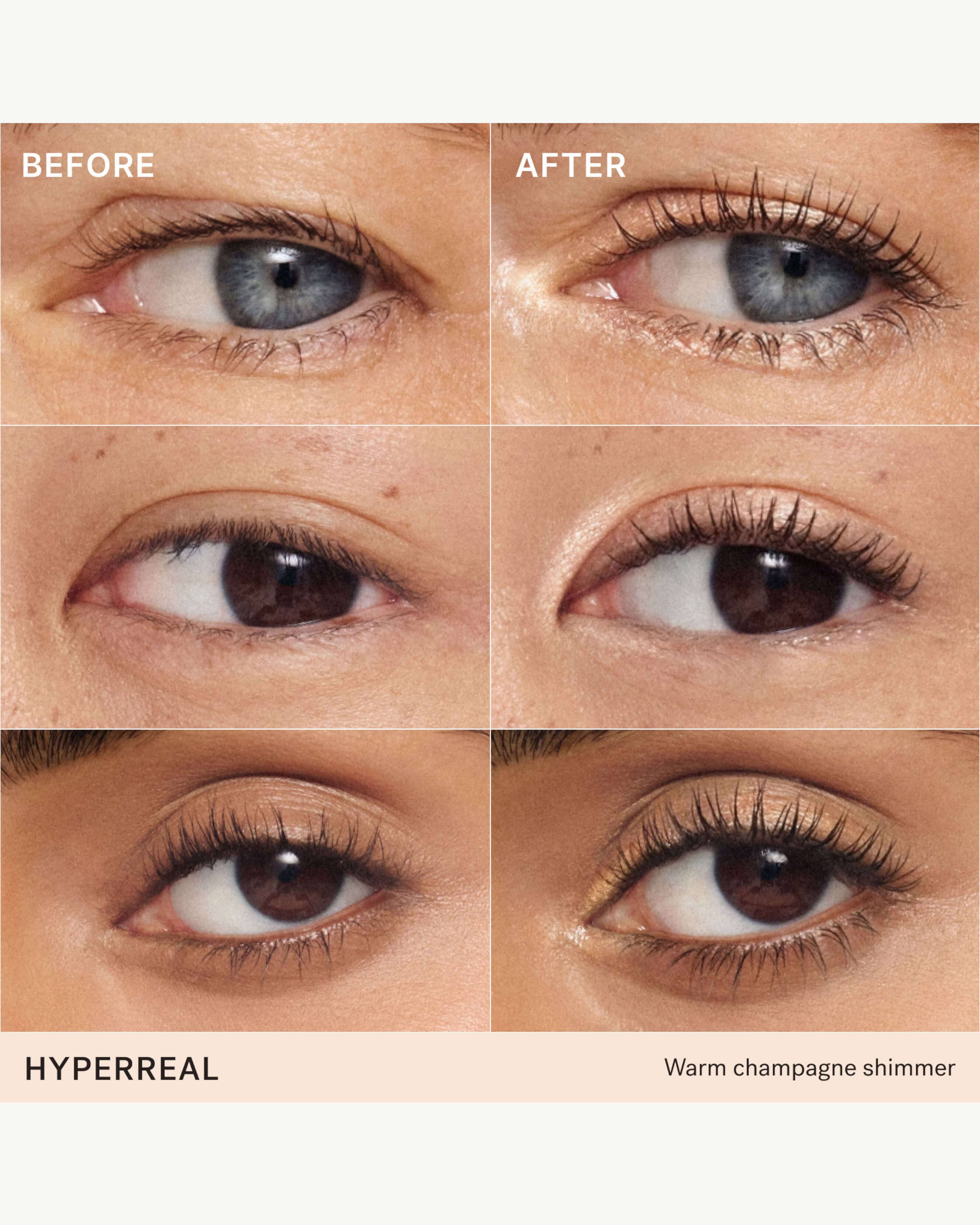 Hyperreal (warm champagne shimmer)