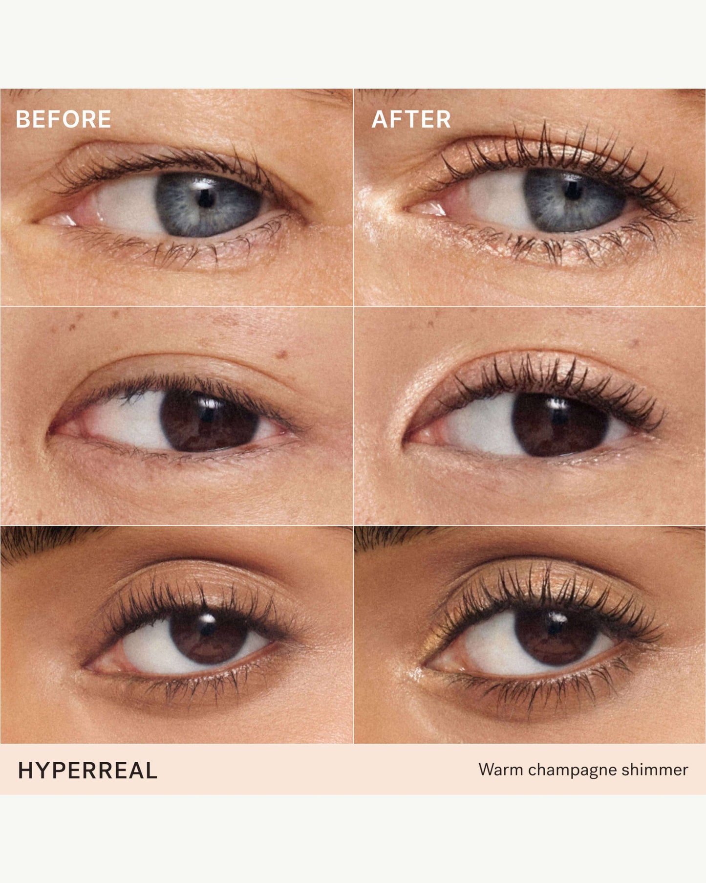 Hyperreal (warm champagne shimmer)