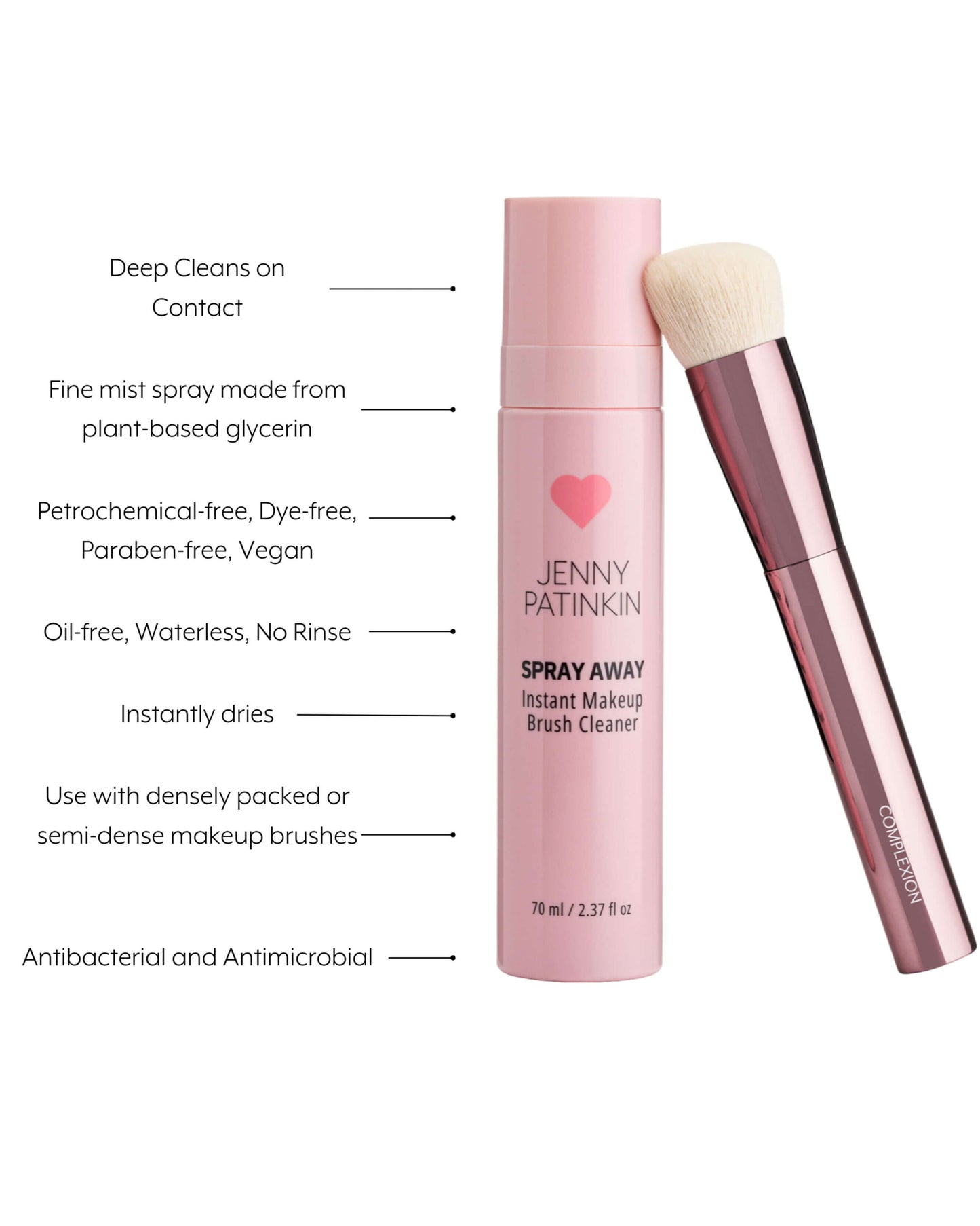 Spray Away Instant Makeup Brush Cleaner