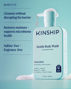 Gentle Hydrating Body Wash for Sensitive Skin (Unscented)
