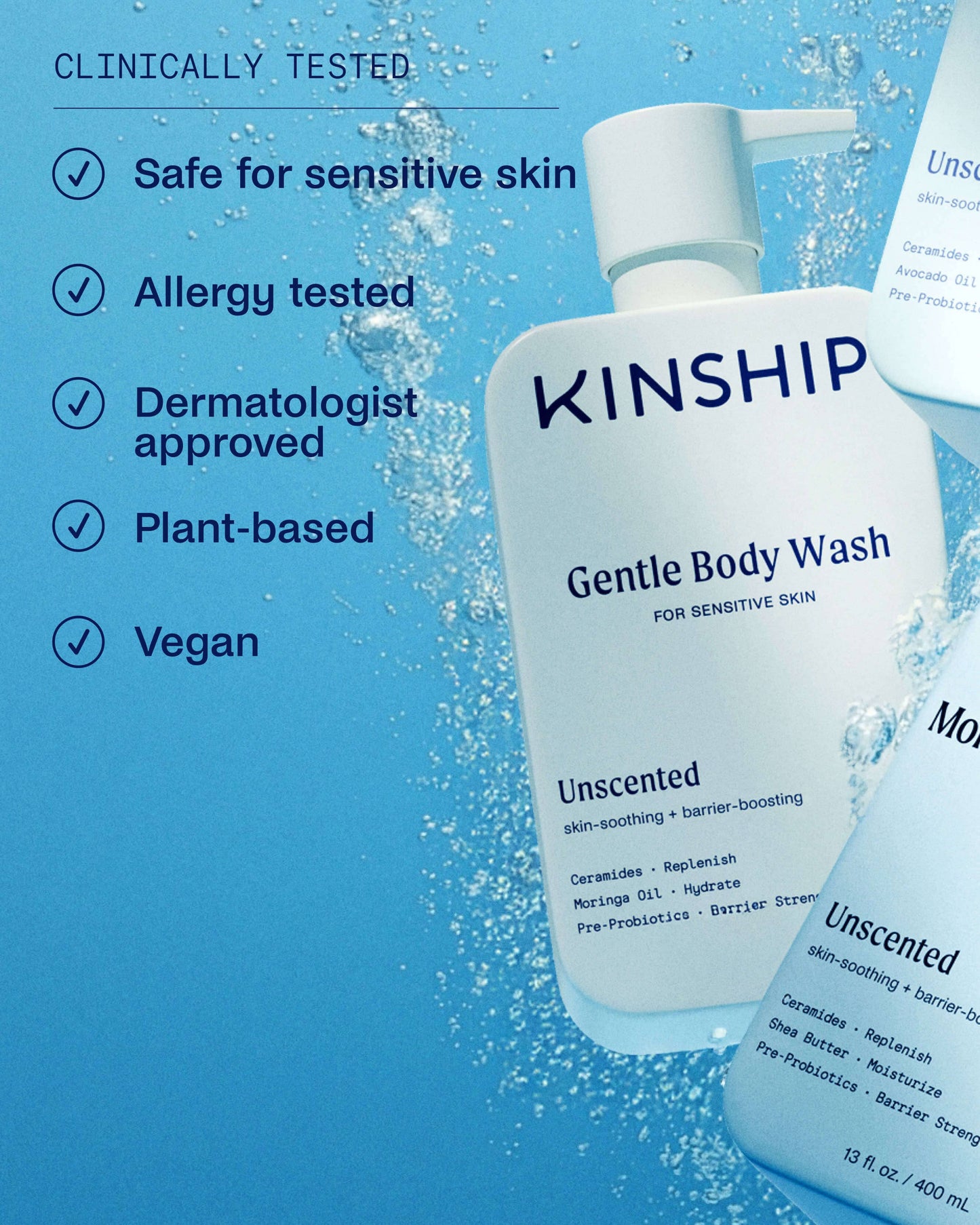 Gentle Hydrating Body Wash for Sensitive Skin (Unscented)