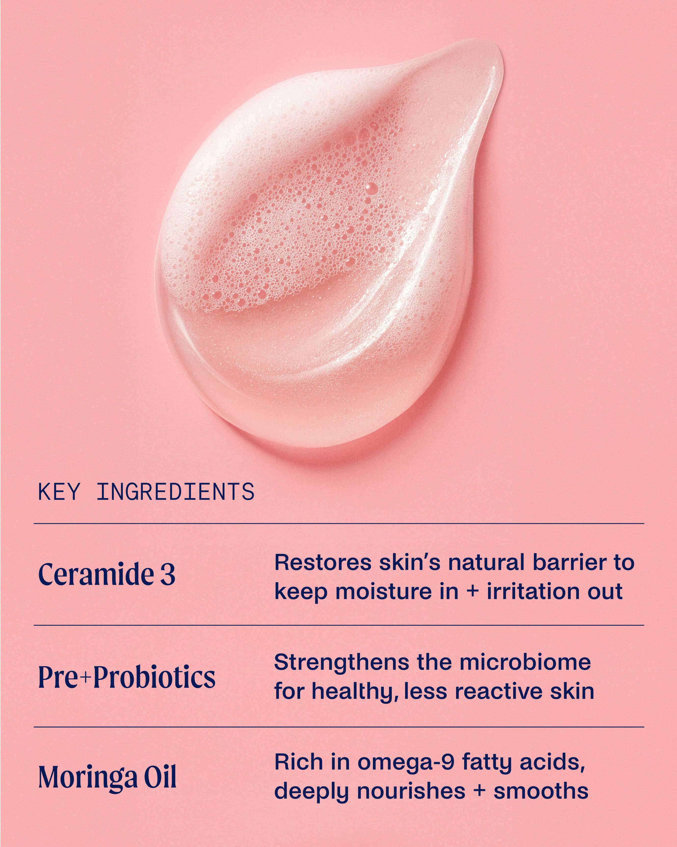 Gentle Hydrating Body Wash for Sensitive Skin (Warm Vanilla)