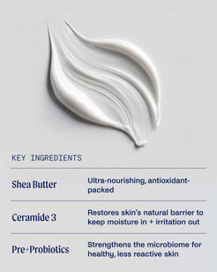 Barrier-Repair Moisturizing Body Cream for Sensitive Skin (Warm Vanilla)