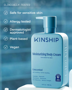 Barrier-Repair Moisturizing Body Cream for Sensitive Skin (Unscented)