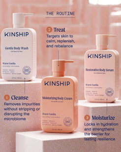 Barrier-Repair Moisturizing Body Cream for Sensitive Skin (Warm Vanilla)