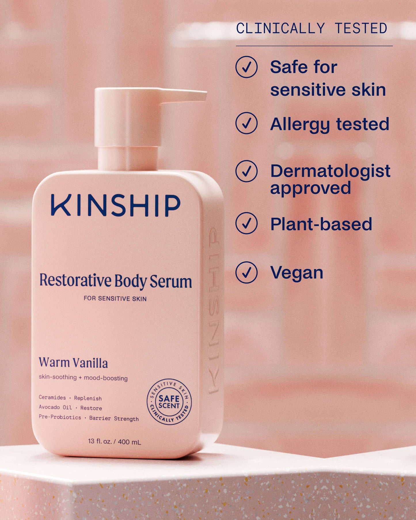 Restorative Body Serum for Dry & Sensitive Skin (Warm Vanilla)