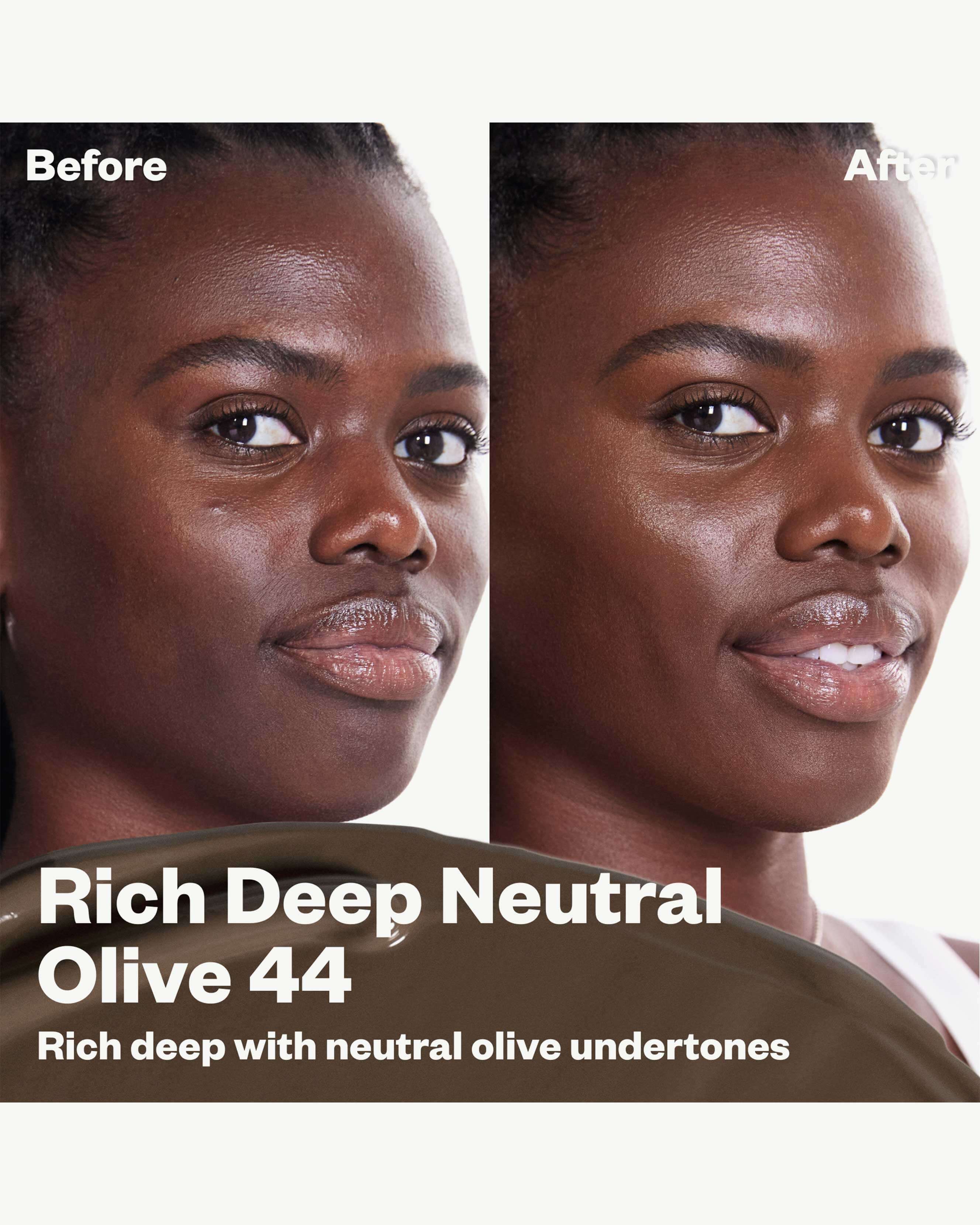 44 NO (rich deep with neutral olive undertones)