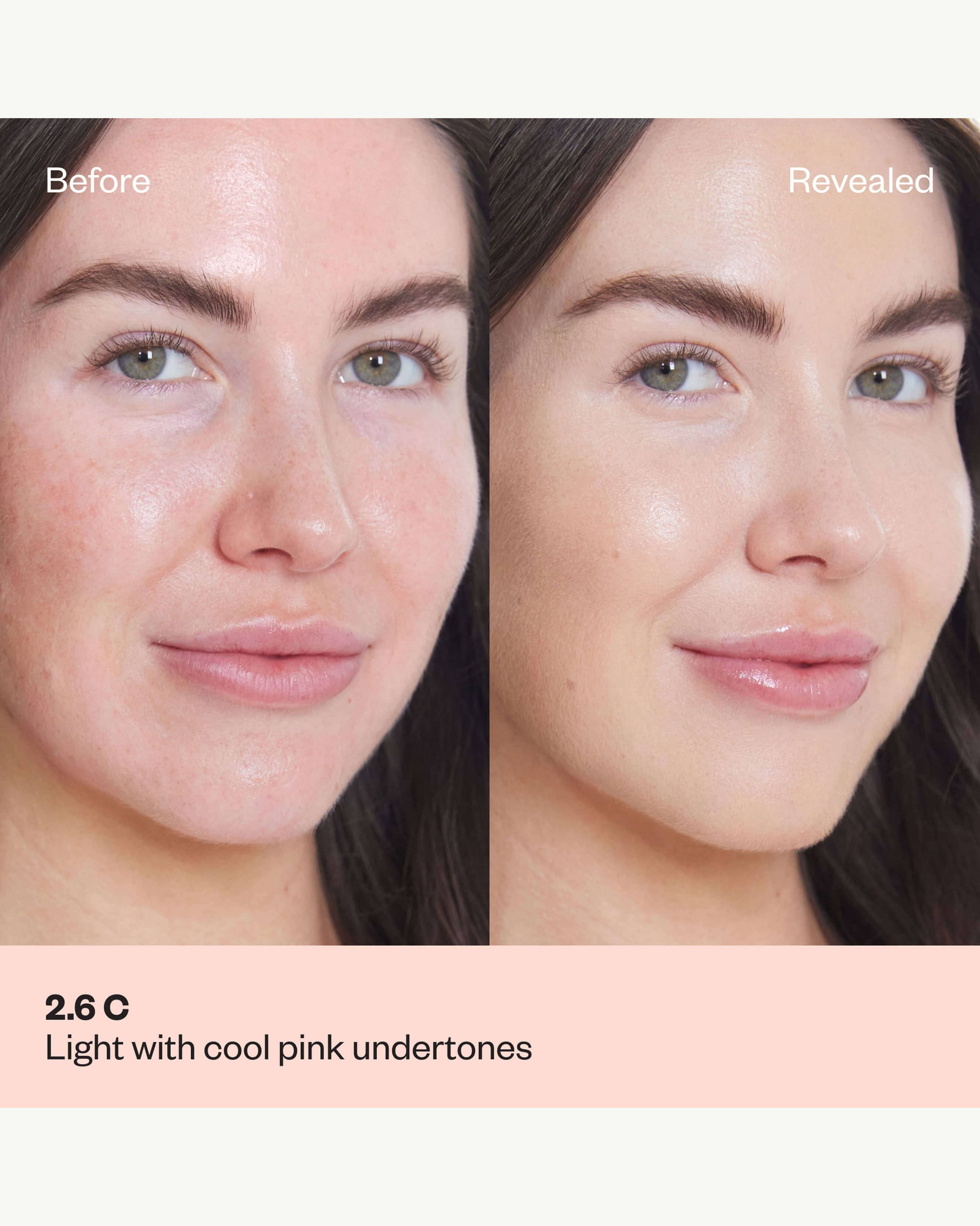 Tone 2.6 C (light with cool pink undertones)