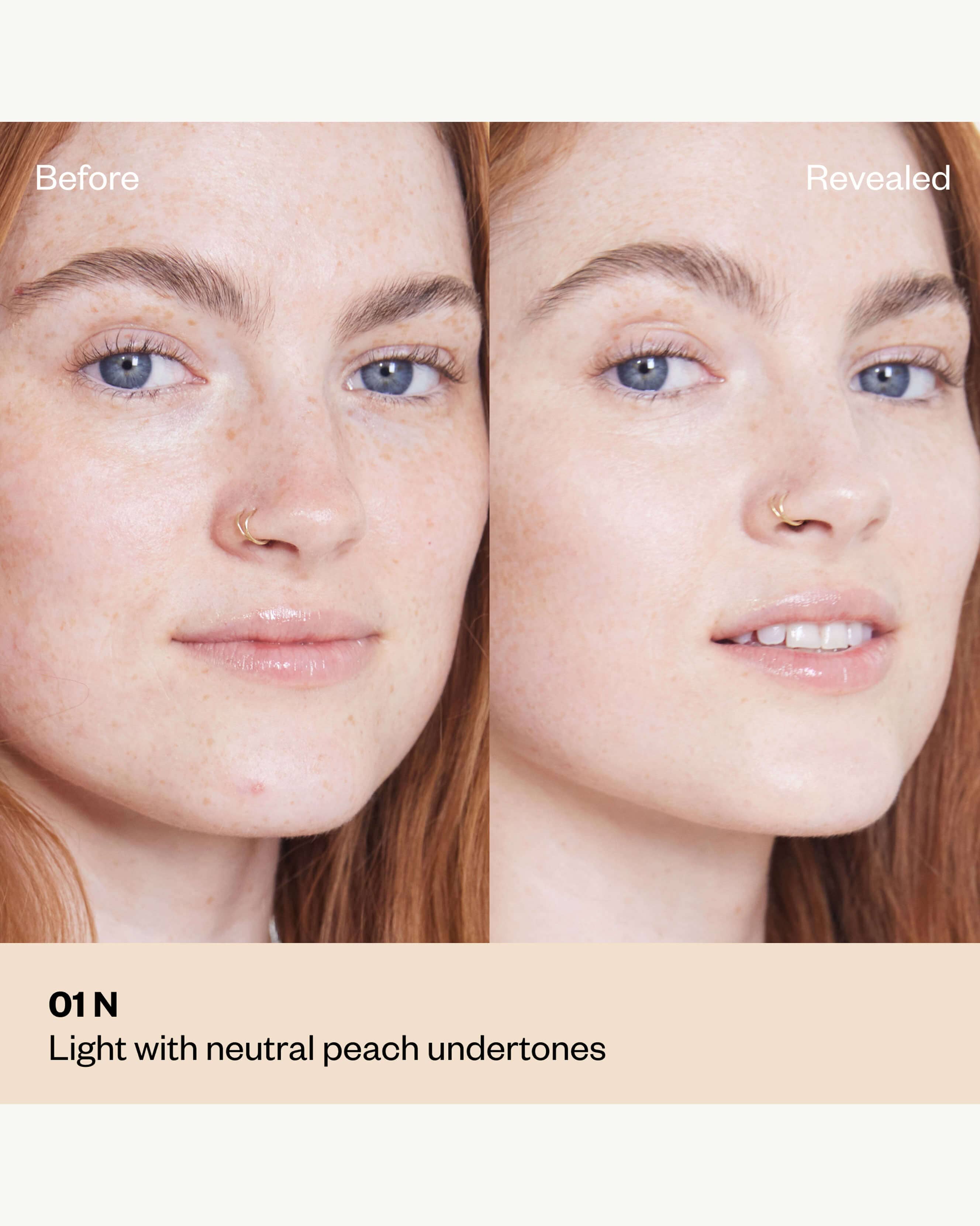 Tone 01 N (light with neutral peach undertones)