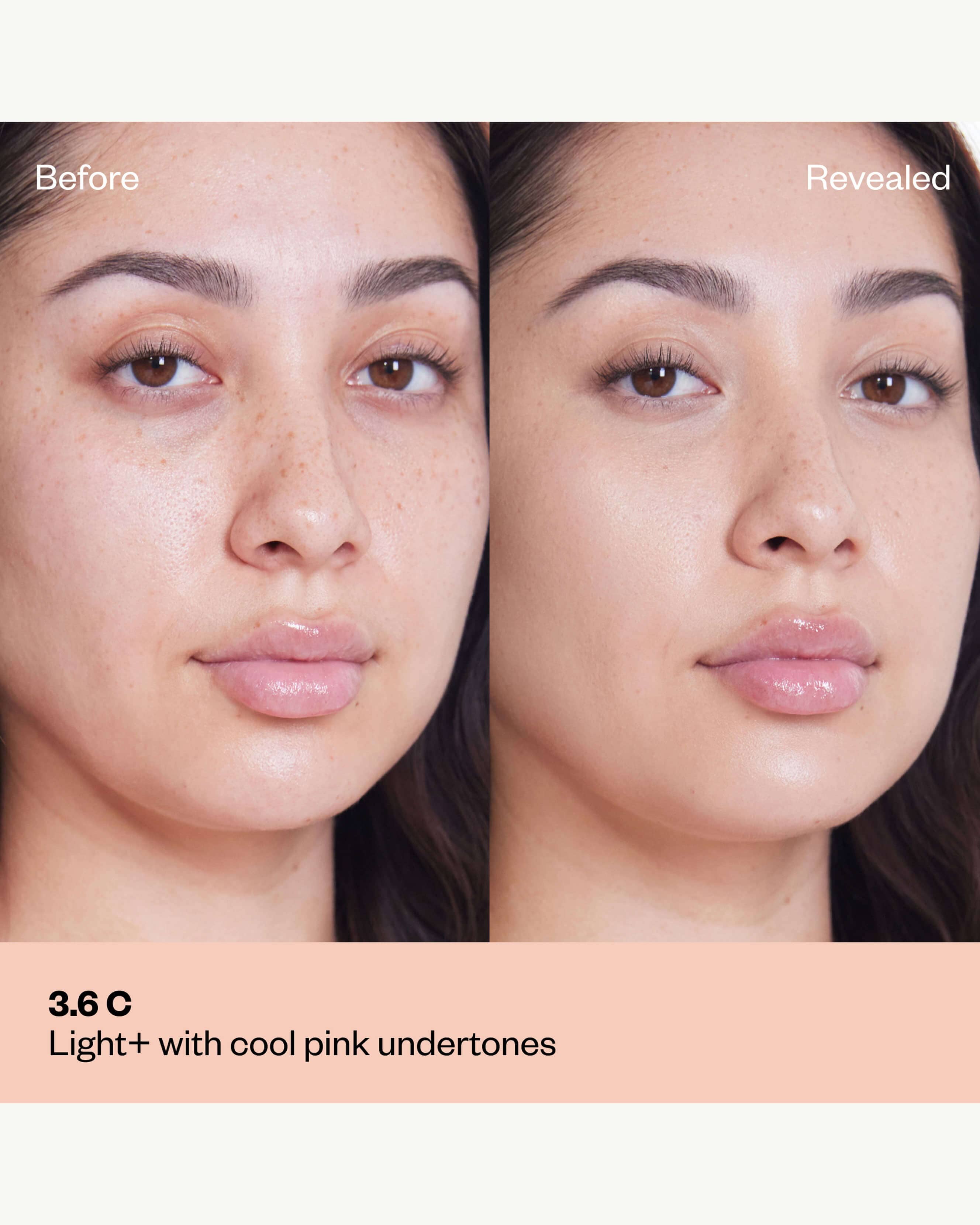 Tone 3.6 C (light+ with pink undertones)