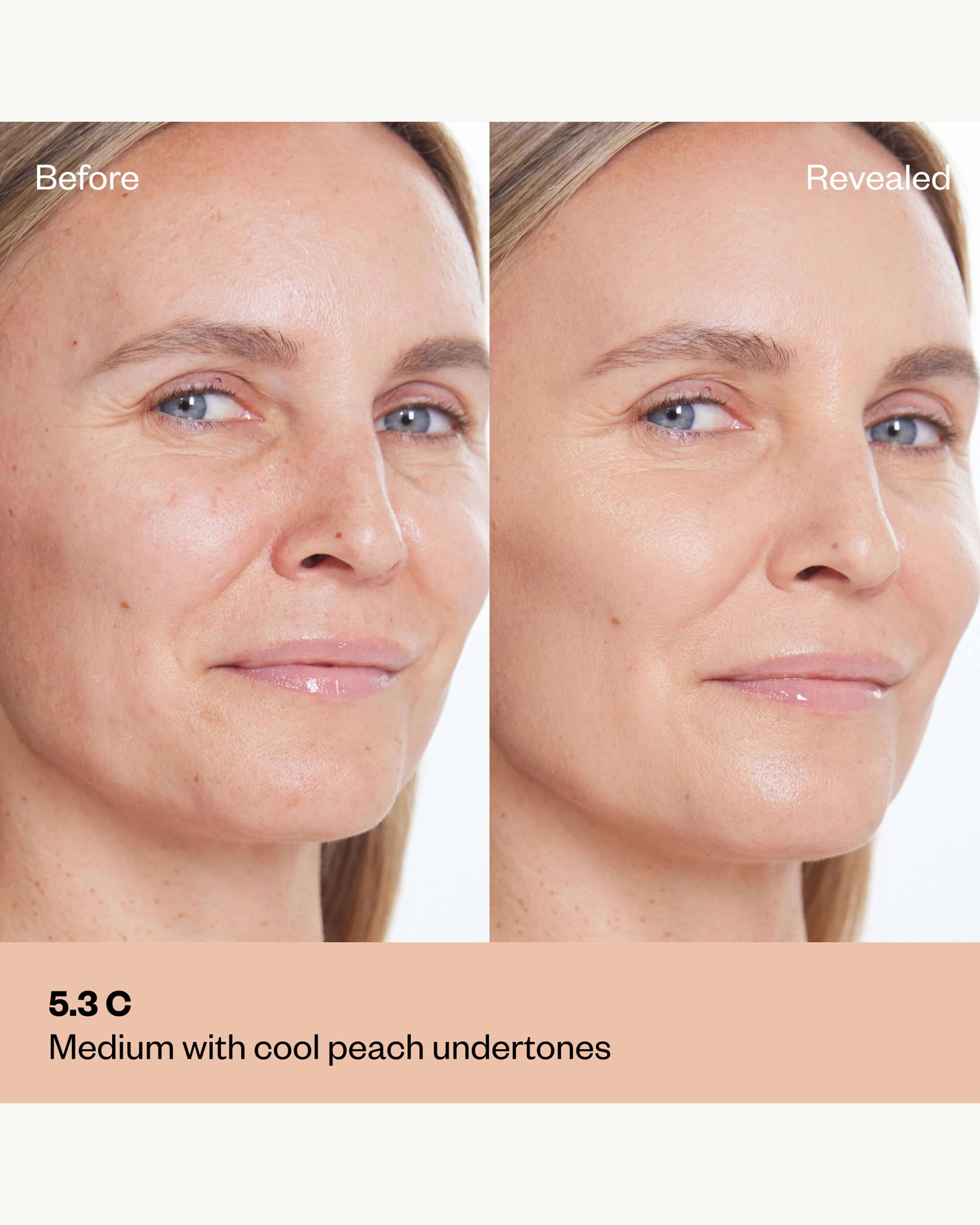 Tone 5.3 C (medium with cool peach undertones)