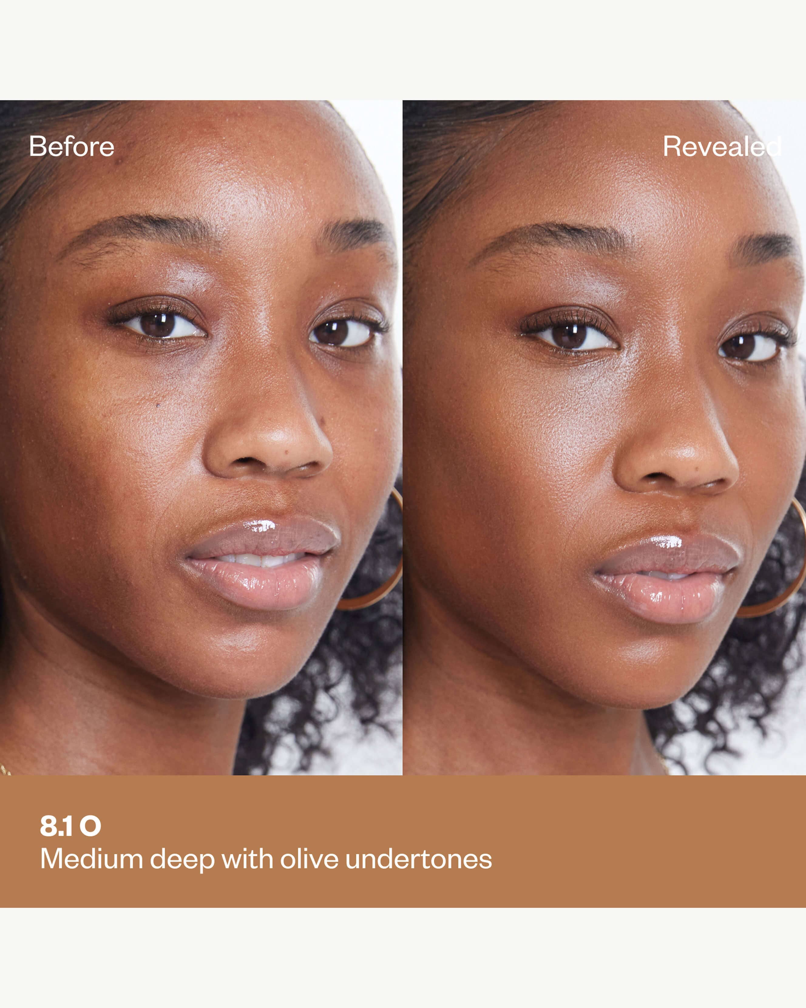 Tone 8.1 O (tan+ with olive cool undertones)