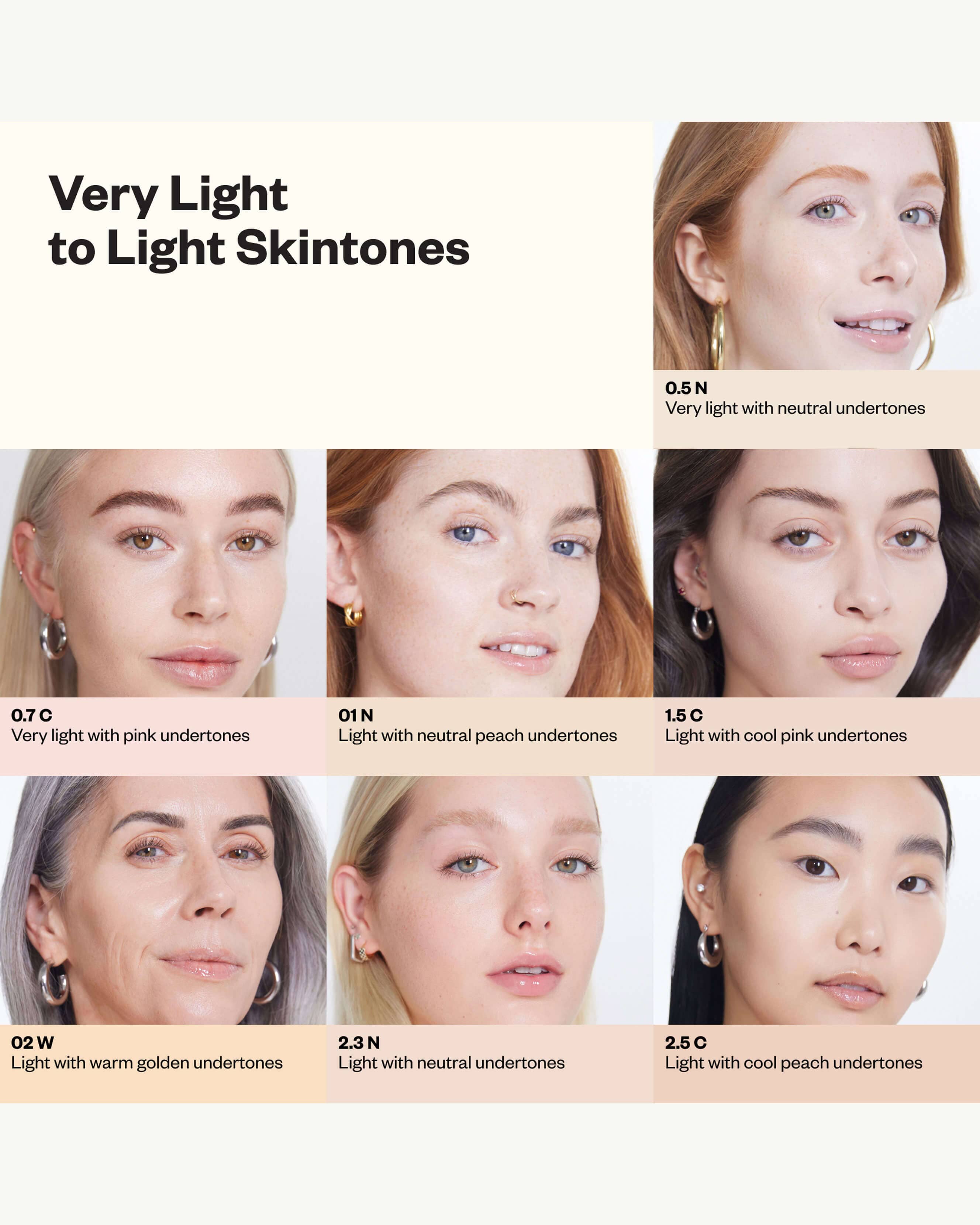 Tone 0.5 N (very light with neutral undertones)