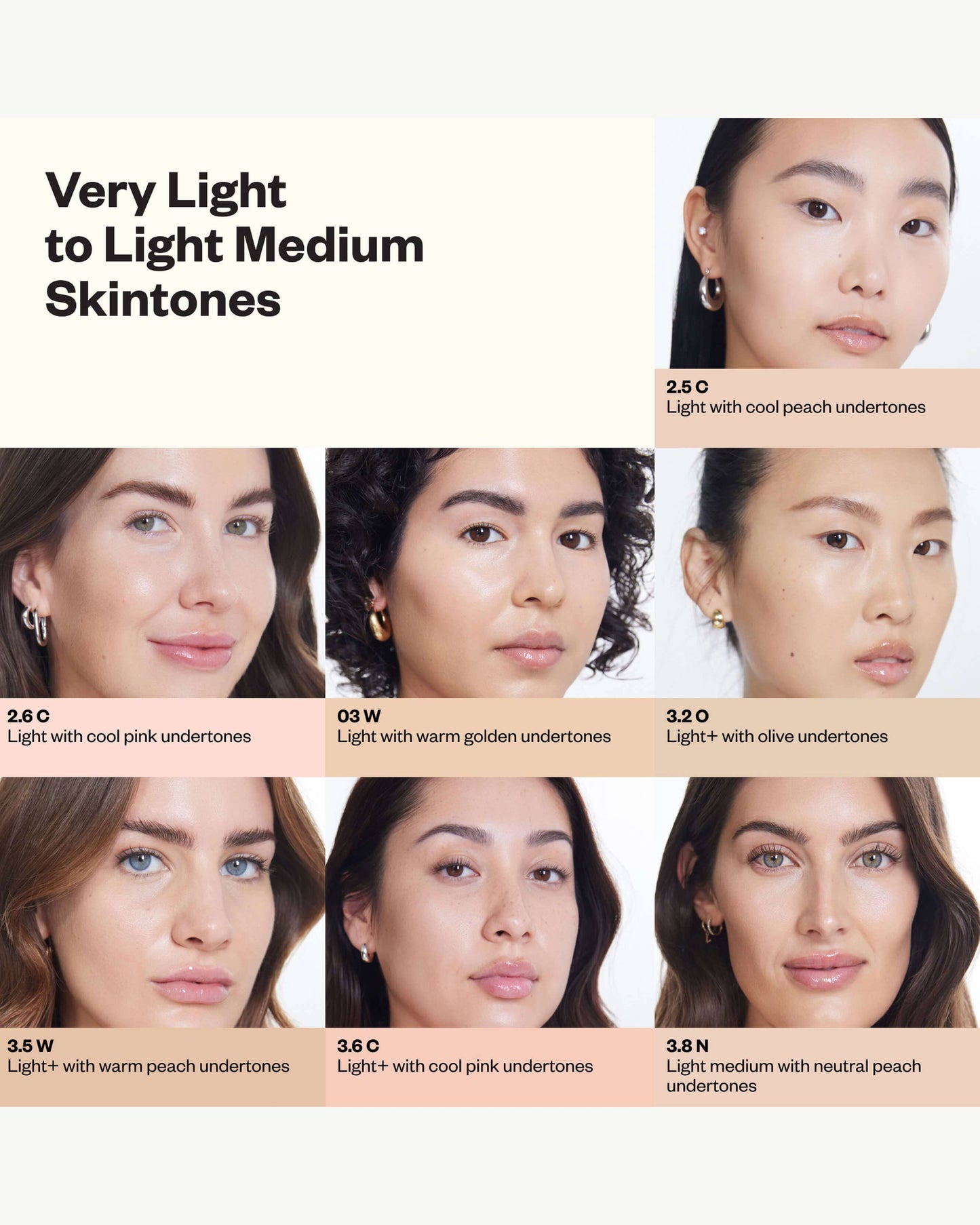 Tone 3.2 O (light with neutral olive undertones)