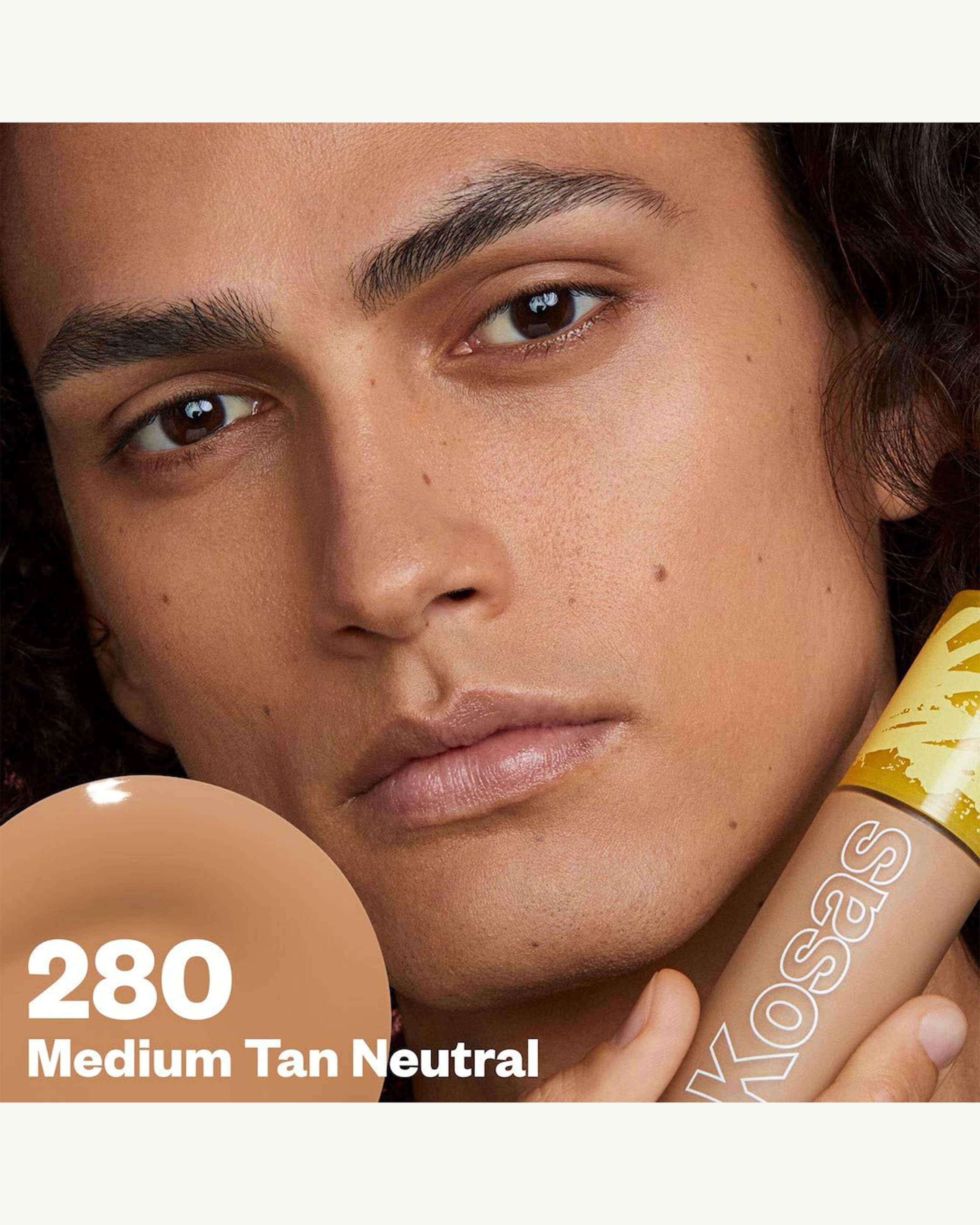 Medium Tan Neutral 280 (medium tan with warm peach undertones)