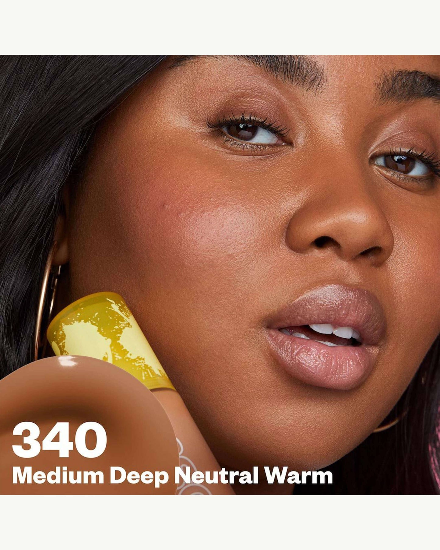 Medium Deep Neutral Warm 340 (medium deep with subtle peach undertones)