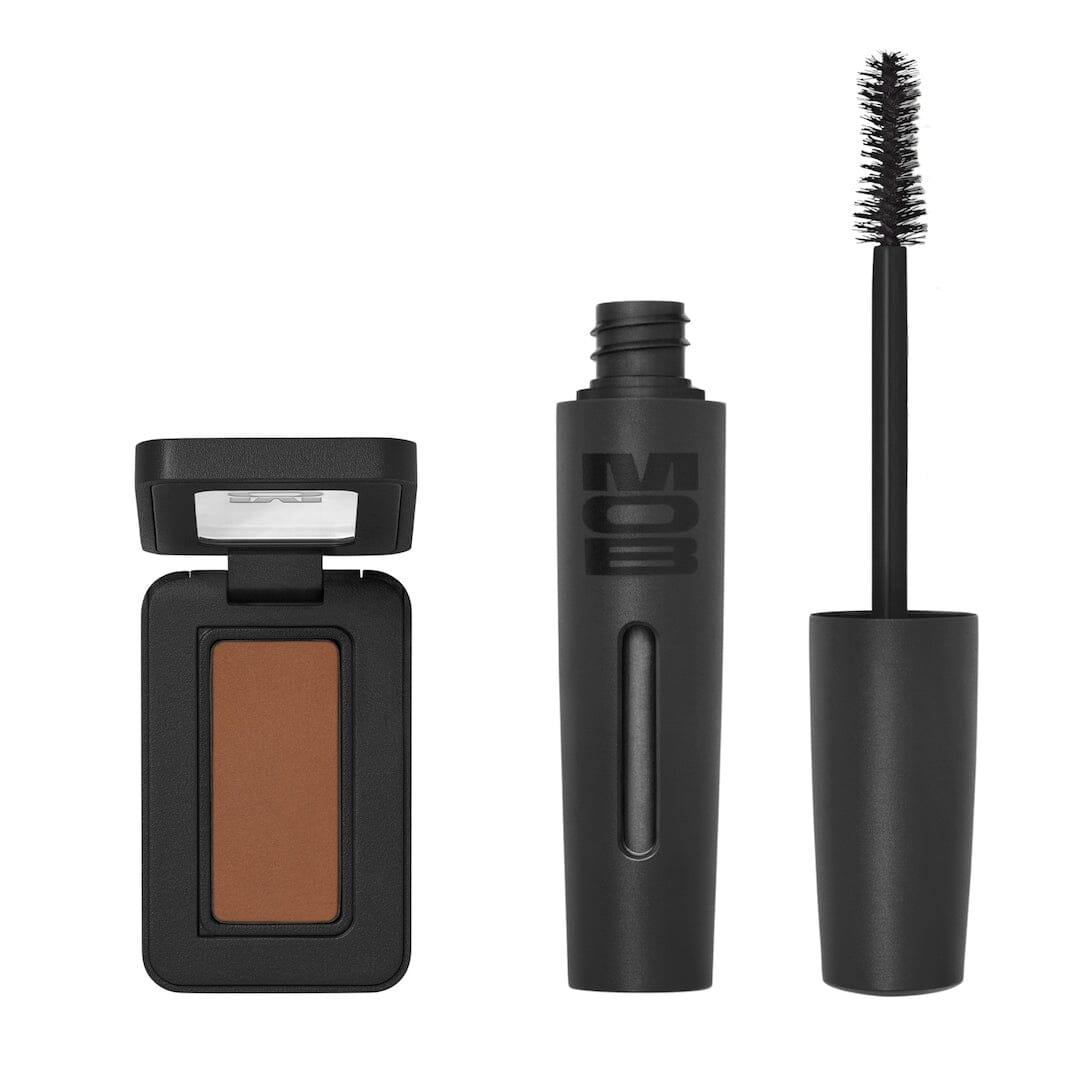 MOB Beauty Full Size Mascara in Capsule & Full Size Eyeshadow M18 in Compact 1 in reusable bag