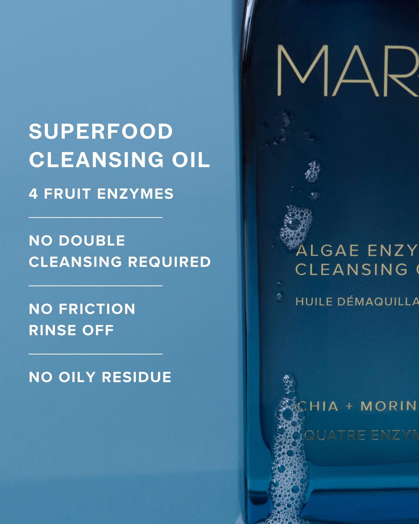 Algae Enzyme Cleansing Oil Makeup Remover with Chia + Moringa