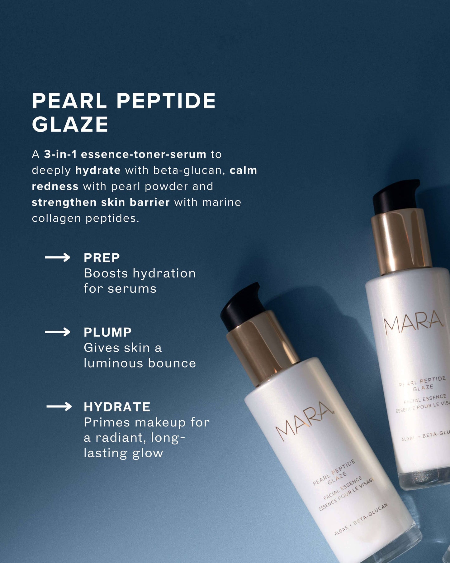 Pearl Peptide Glaze 3-in-1 Essence Toner Serum for Hydration & Redness