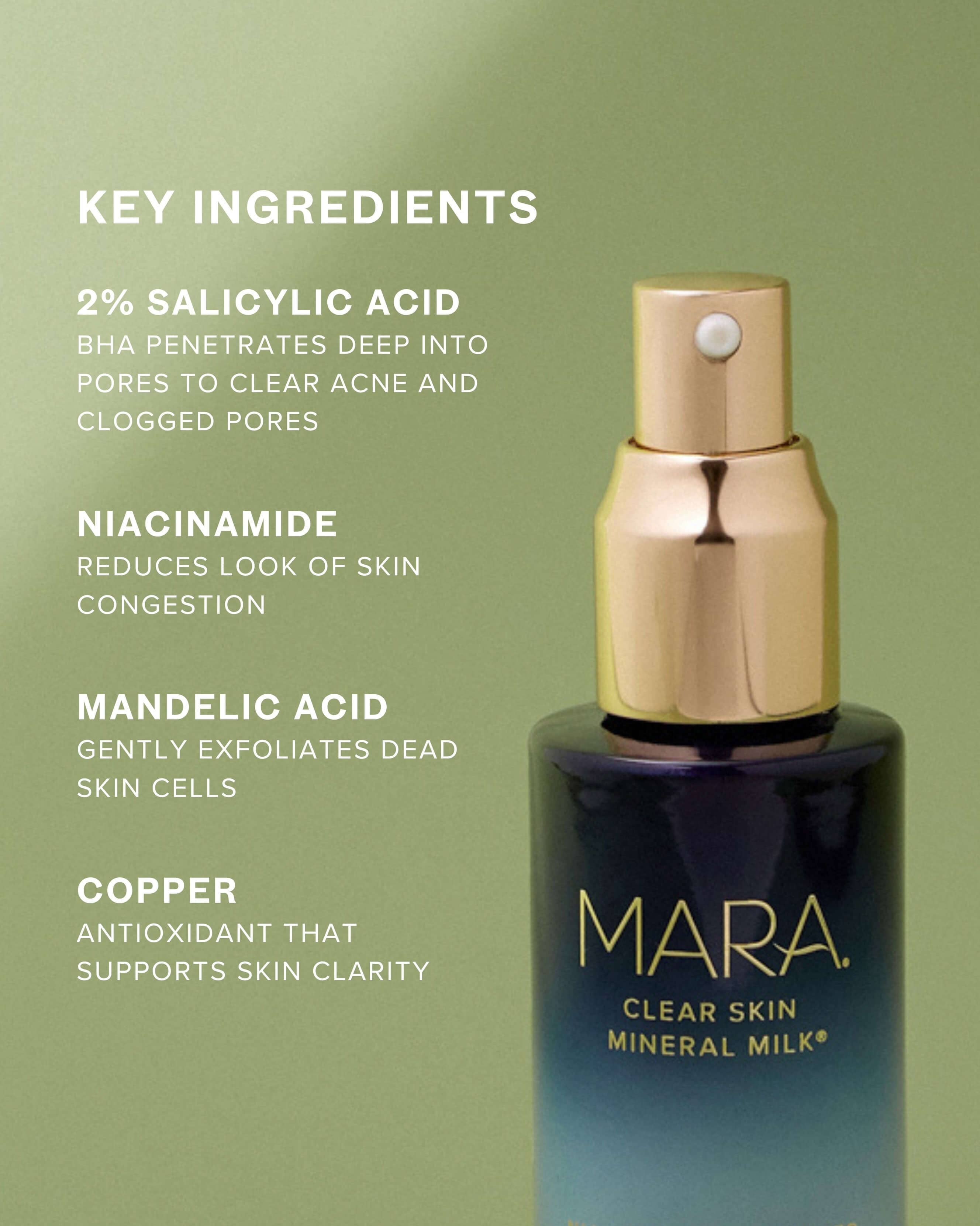 Clear Skin Mineral Milk 2% Salicylic Acid Acne Treatment with Niacinamide + Copper