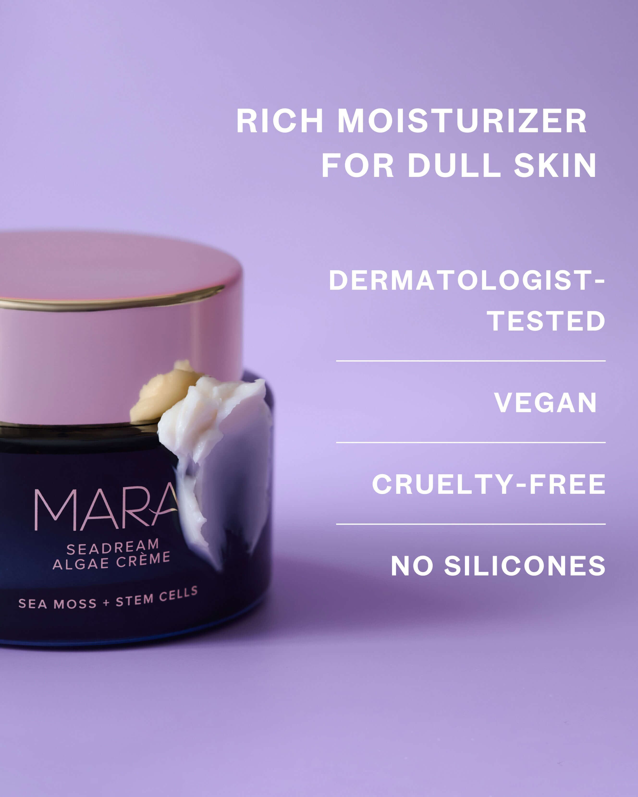 SeaDream Algae Creme Moisturizer for Firming & Tightening with Sea Moss + Peptides