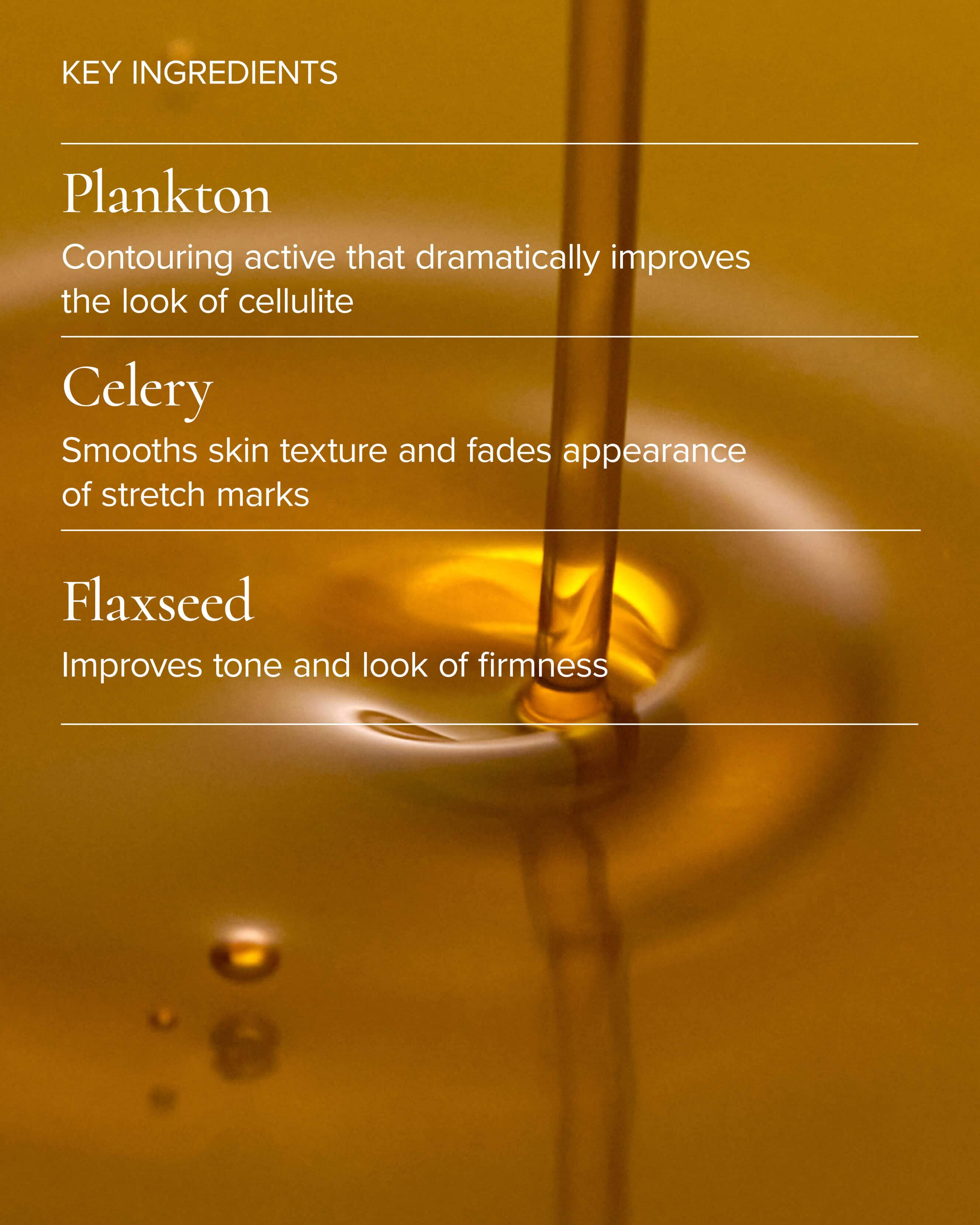 Sea Sculpt Body Oil for Firmness & Cellulite with Algae + Moringa