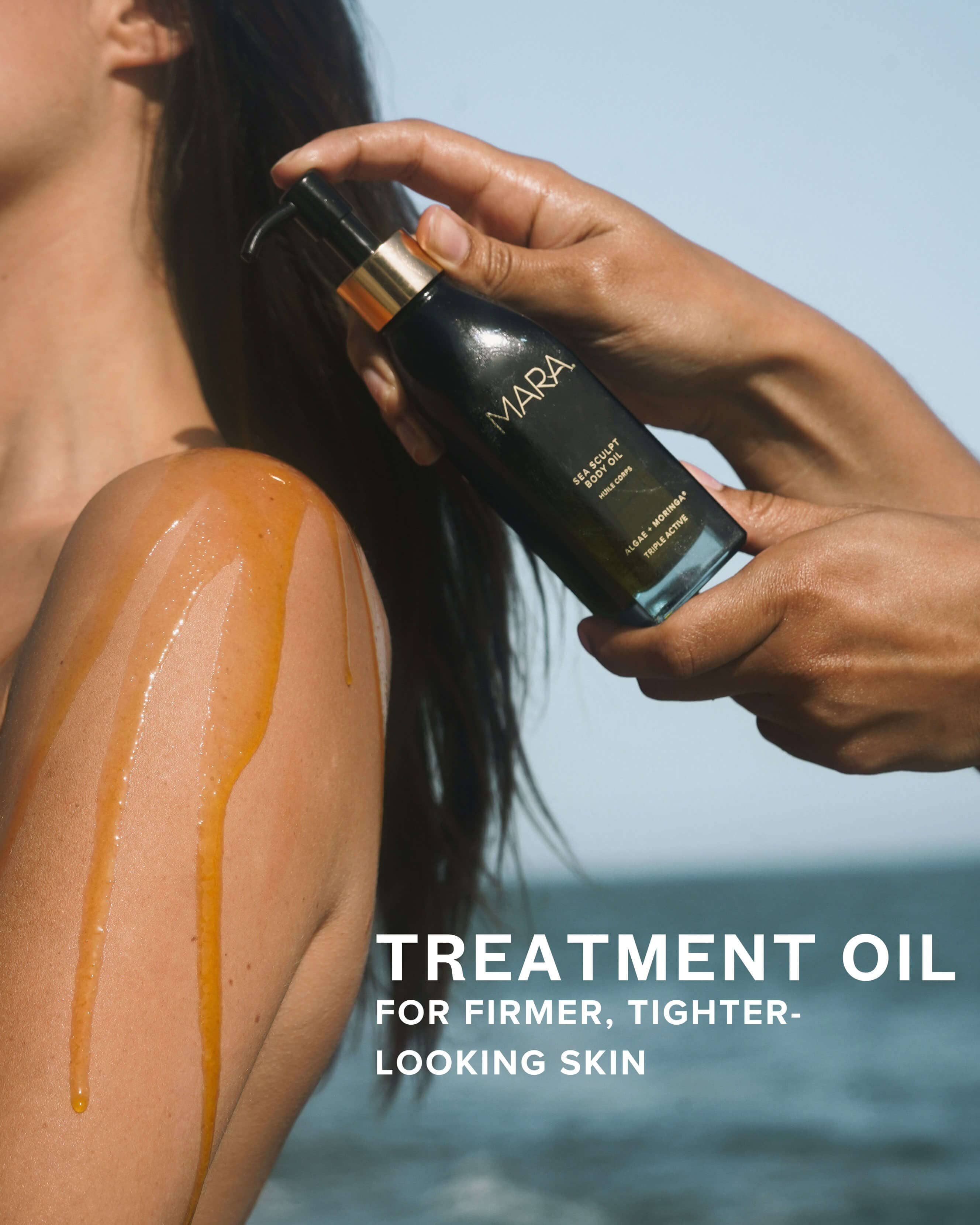 Sea Sculpt Body Oil for Firmness & Cellulite with Algae + Moringa